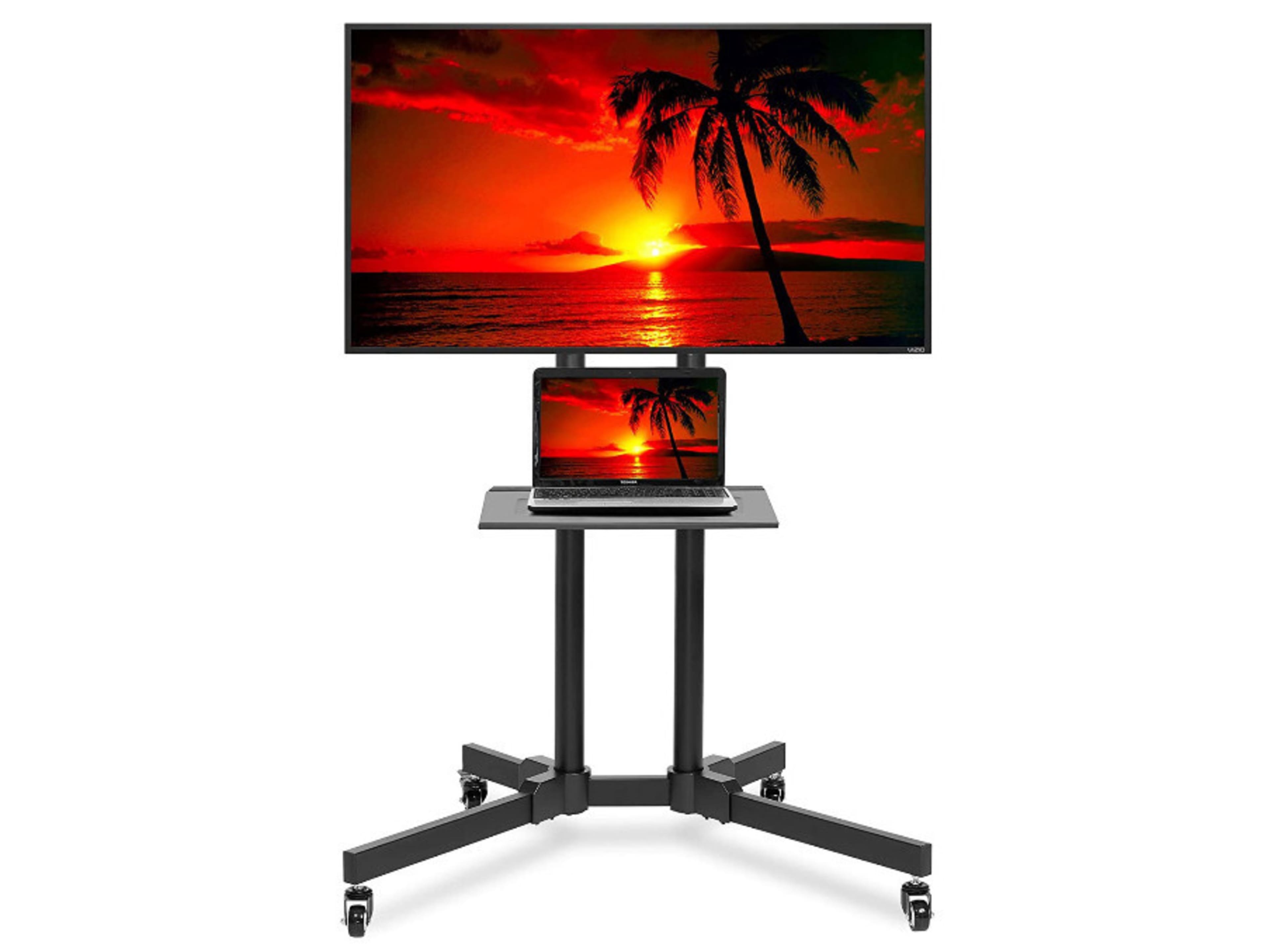 65" Samsung 4K TV With Rolling Stand 