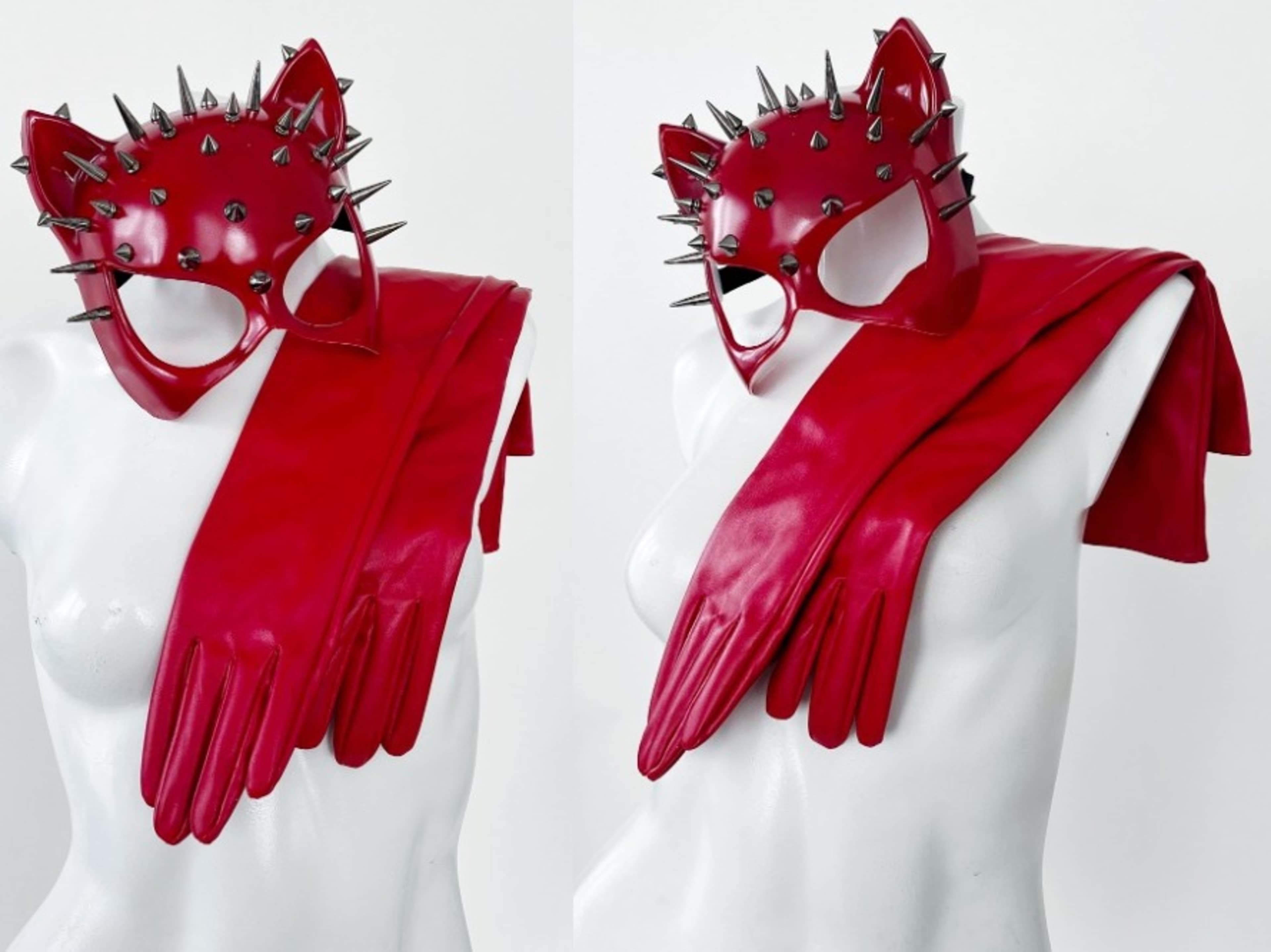 Red Mask and Gloves set