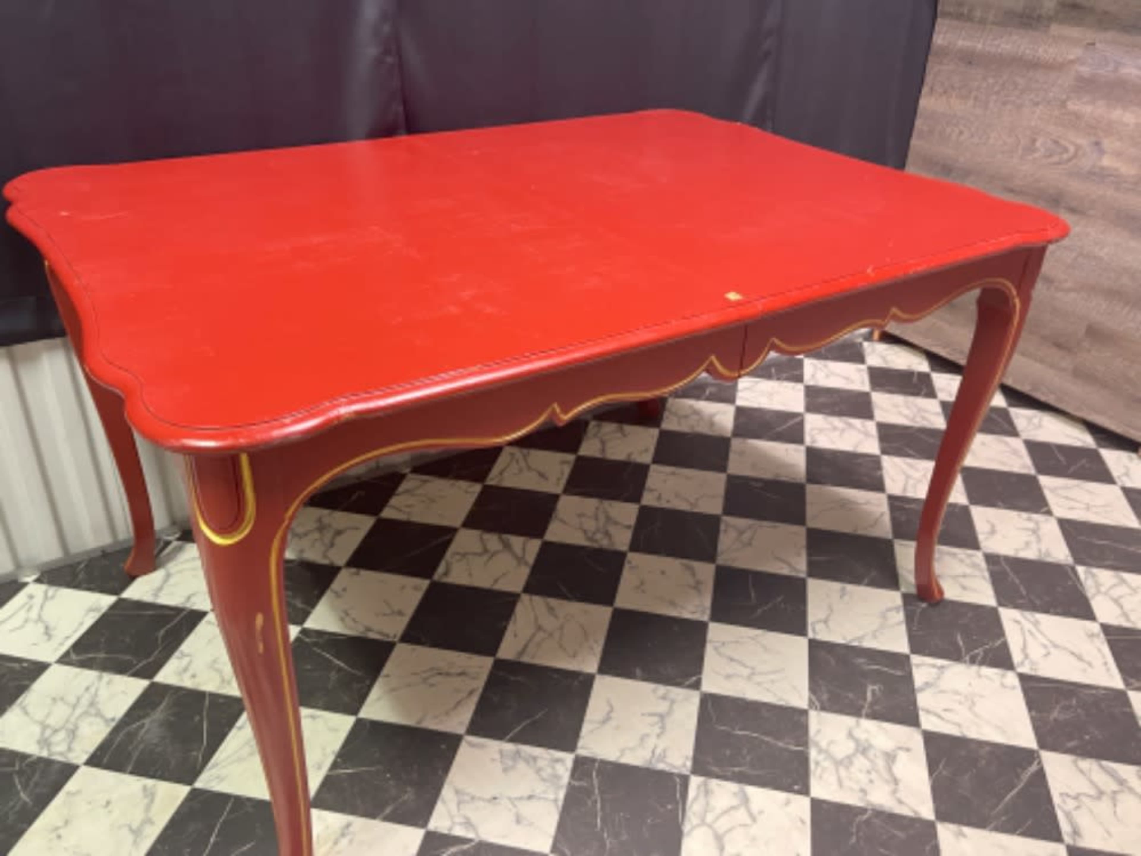 French Country Red Table