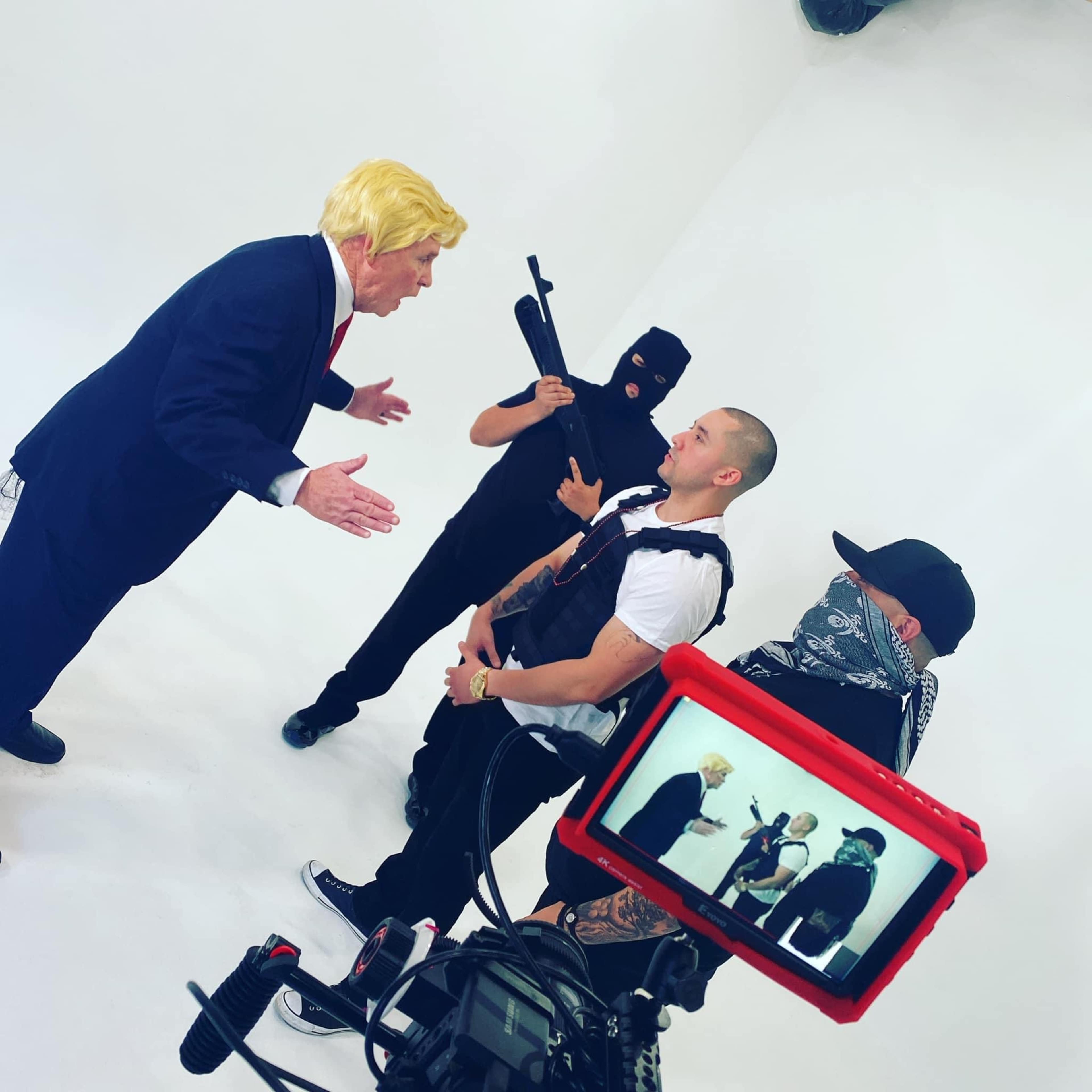 Dance music video shoot