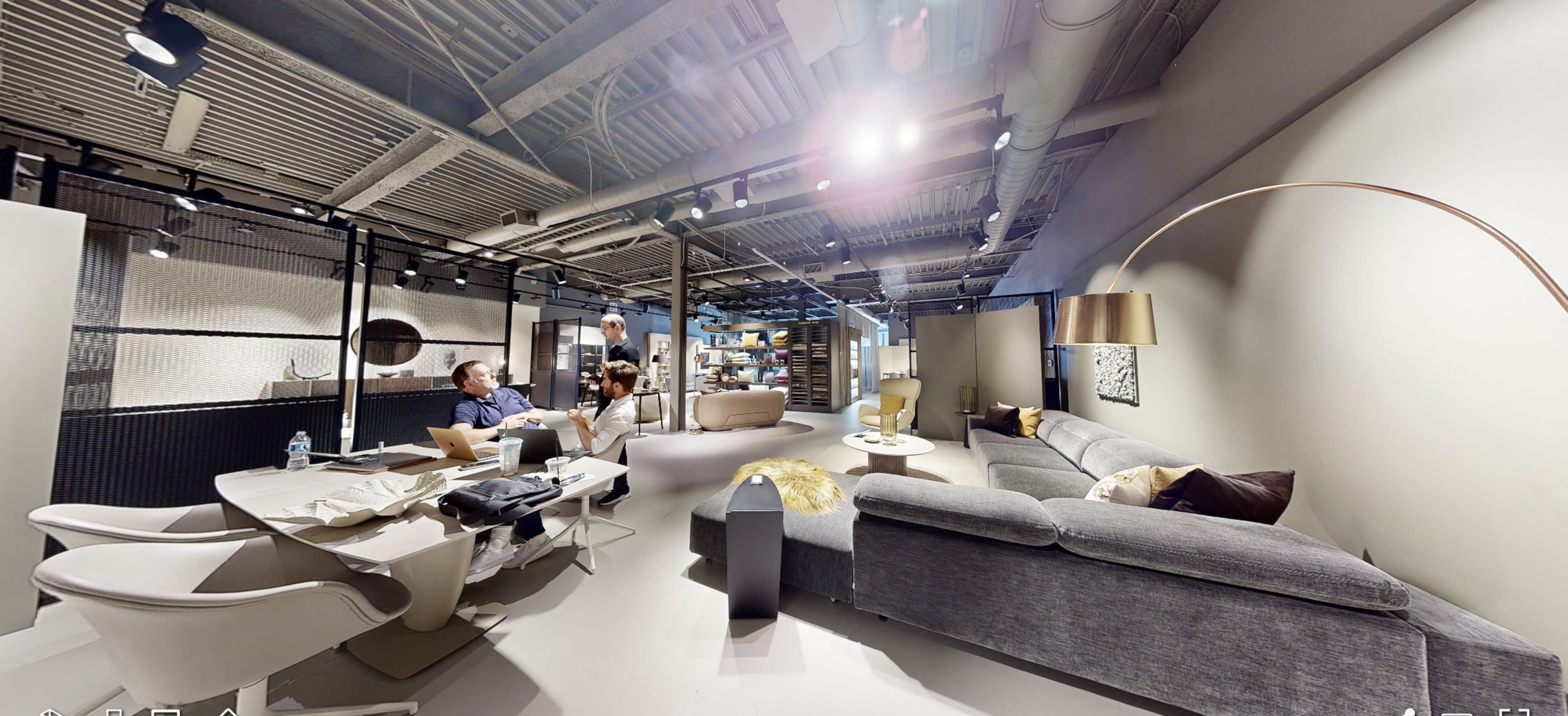 Retail Furniture Gallery in Upscale Urban Setting Industrial Chic and Contemporary Image in Beverly Hills, West Hollywood, CA