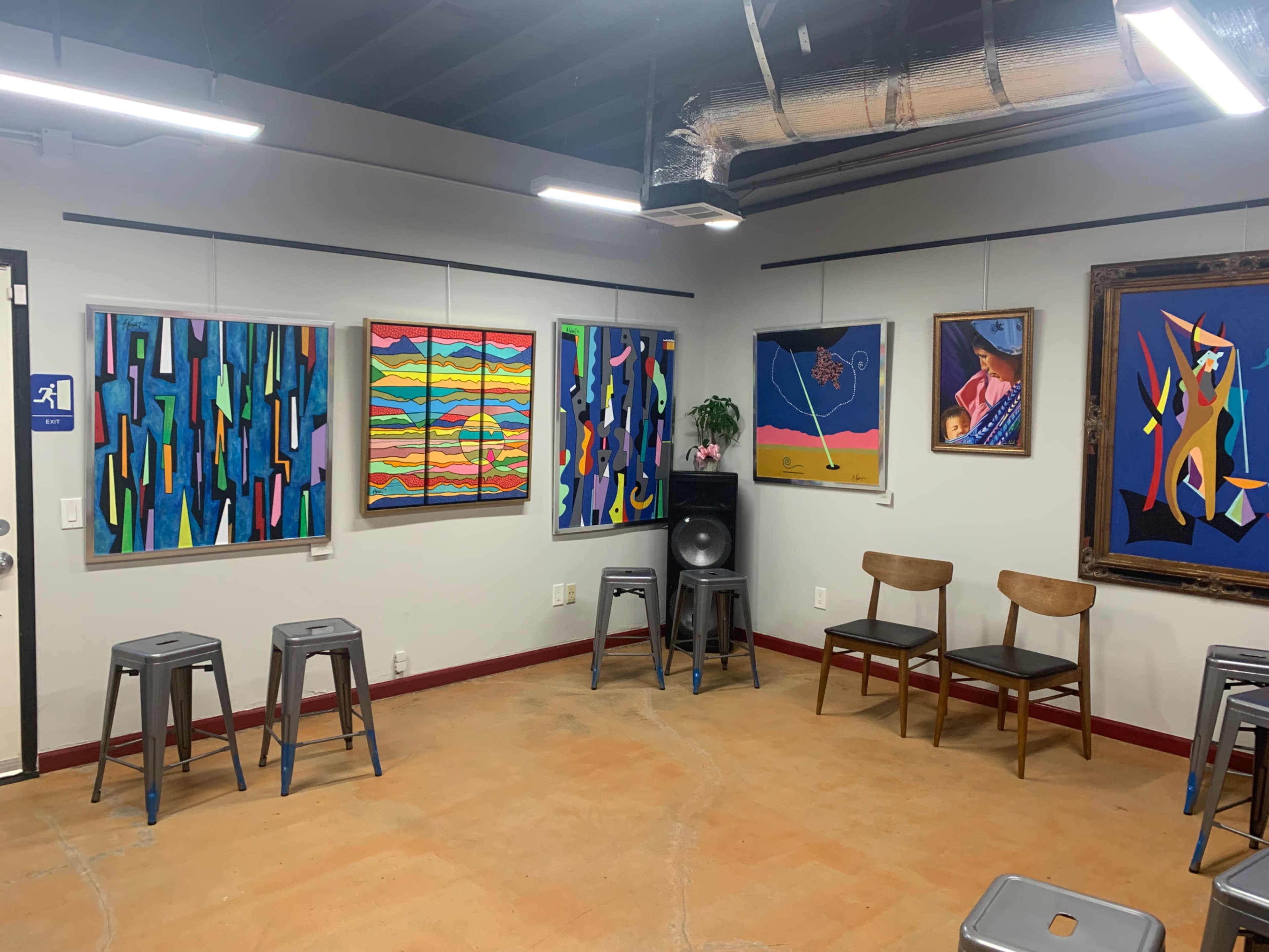 Art gallery / meeting room that accommodates private events. Image in Barrio Logan, San Diego, CA