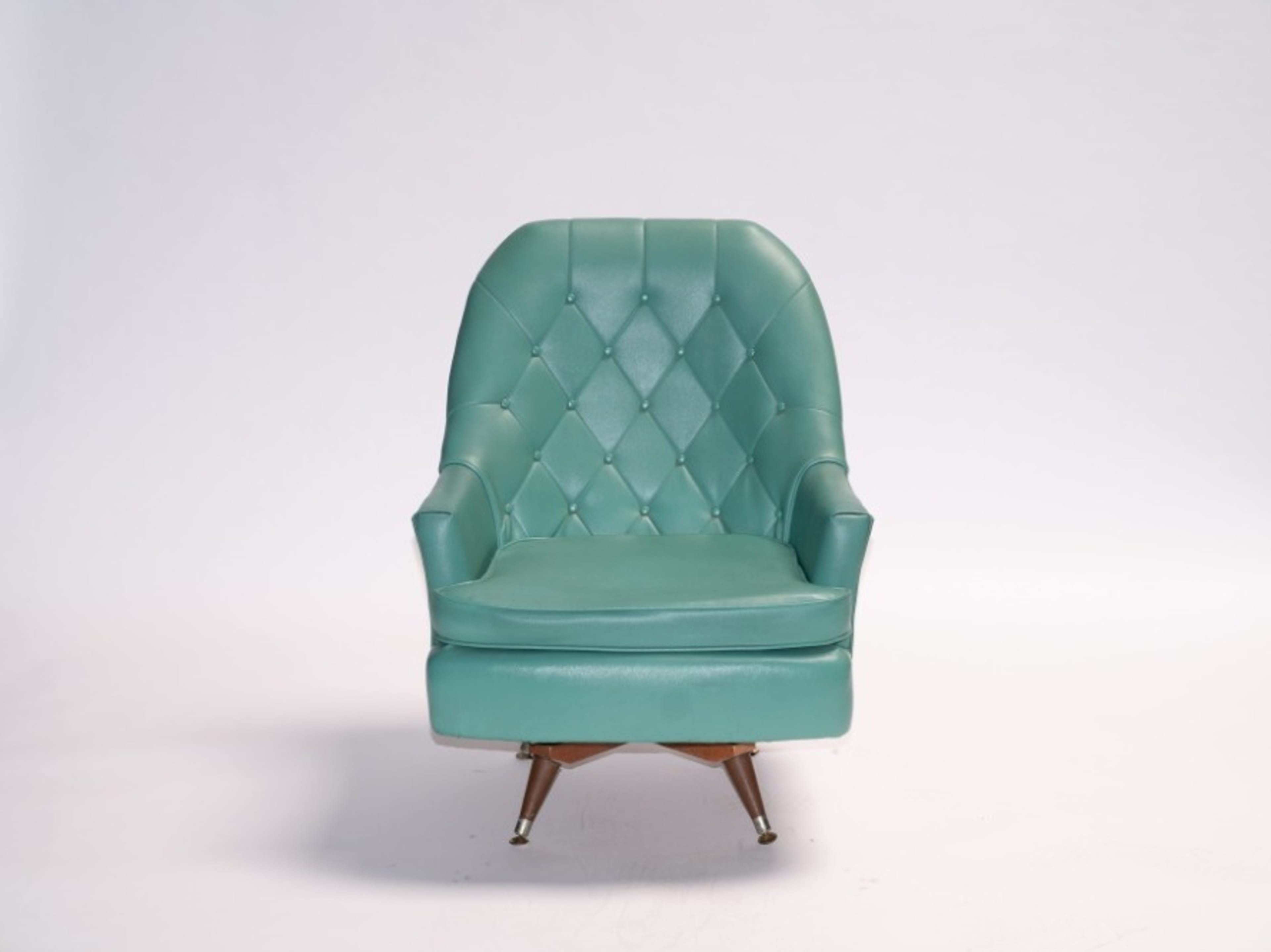 Mid-century Teal Chair 