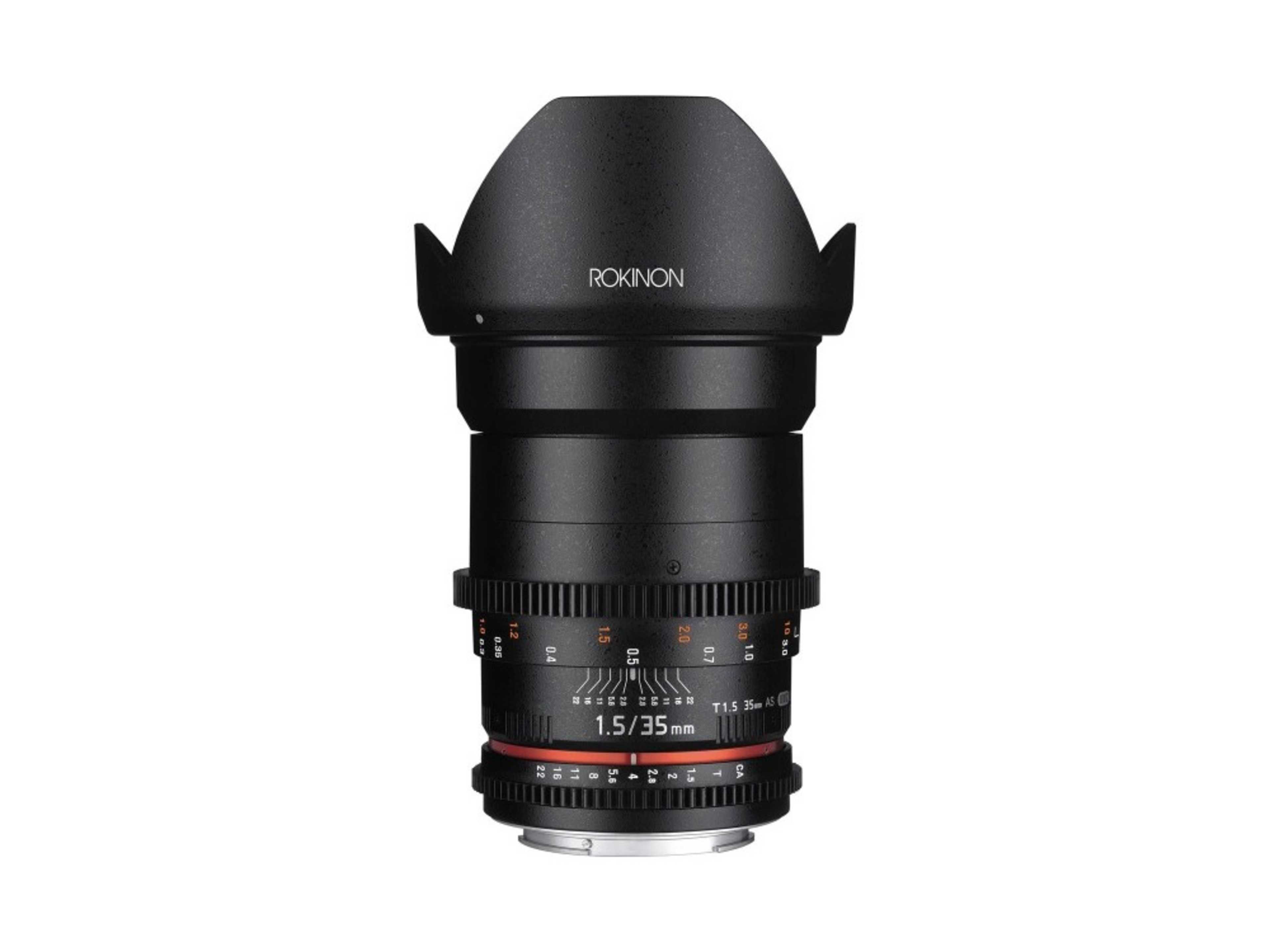 Rokinon 35mm T1.5 Cine VDSLR Wide-Angle Lens Canon