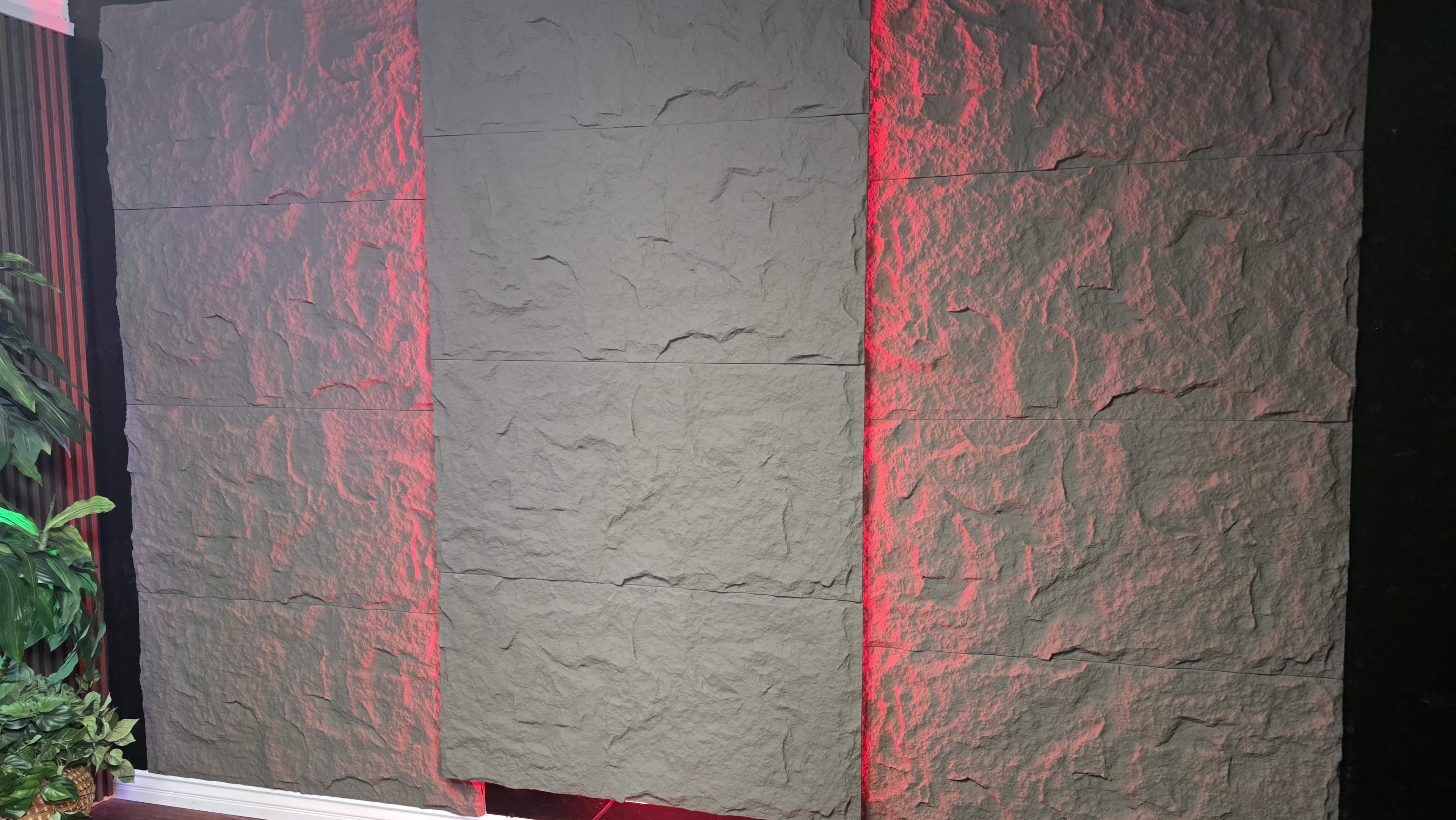 The Stone Wall - Powerful talking Head Background - RGB backlights Image in Central Escondido, Escondido, CA