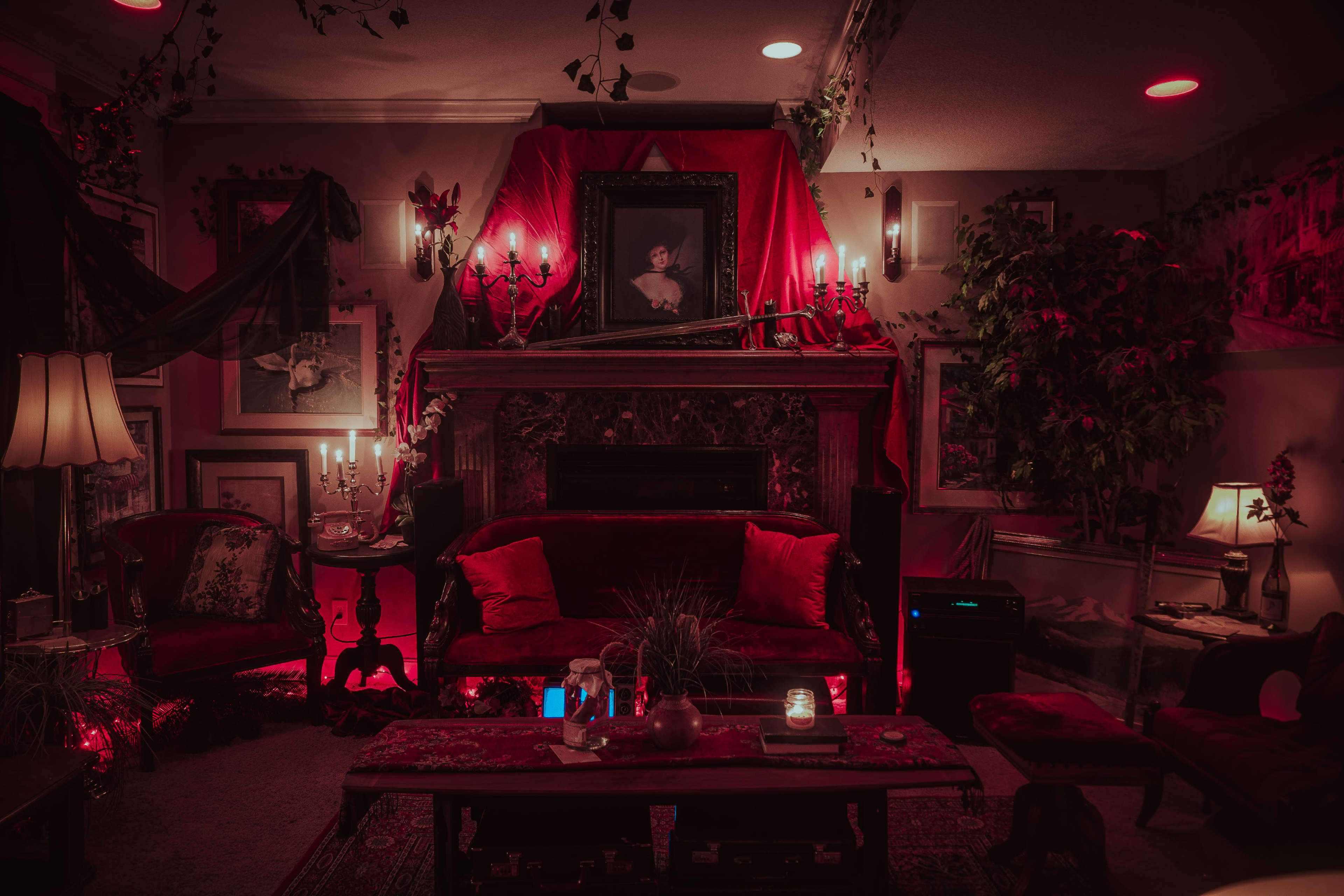 Dark & Dramatic Victorian Photography Lounge Image in The Wilderness, Stilwell, KS