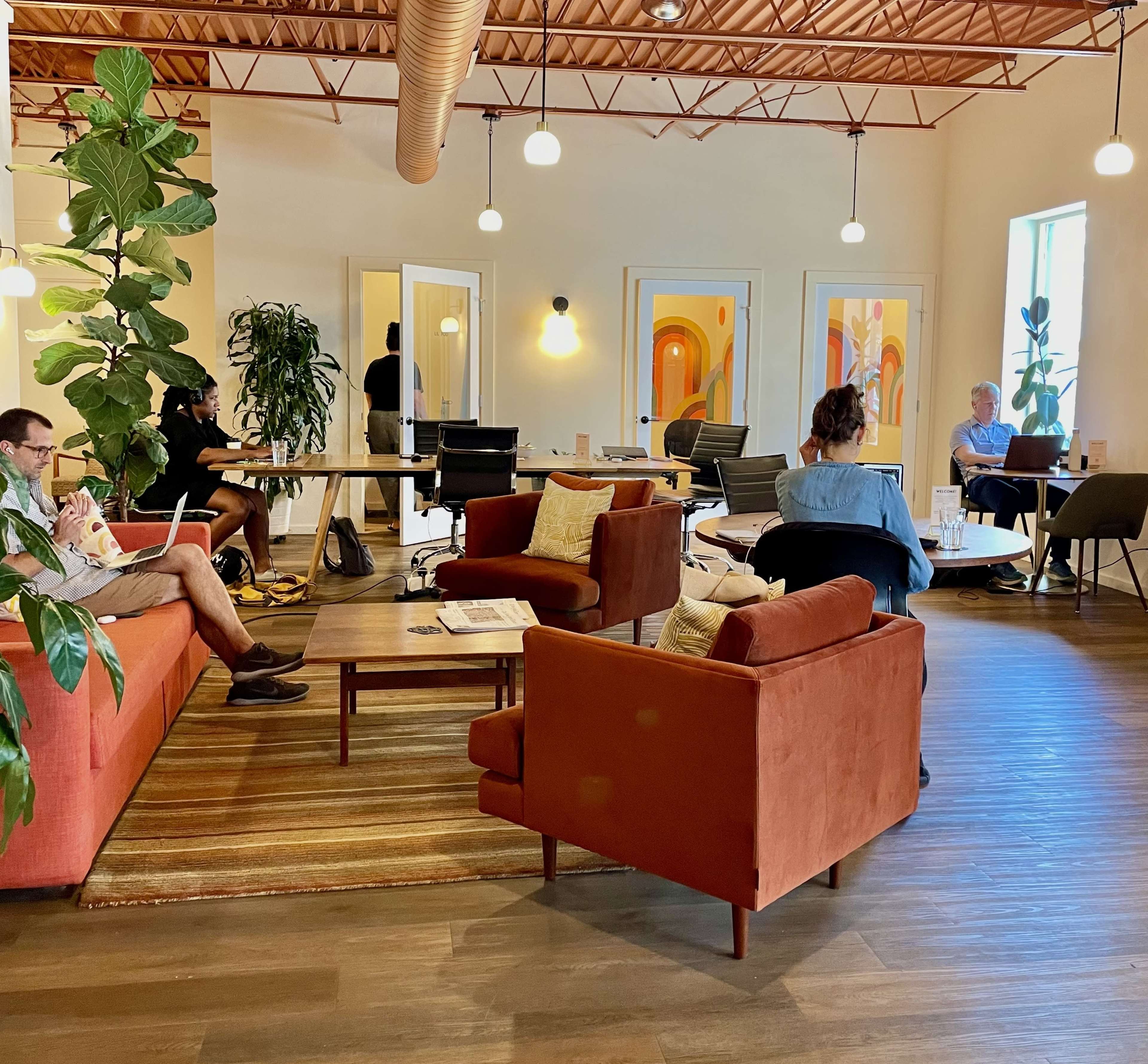 Communal Lounge in Pioneering Work Club off Main St Image in Beacon, Beacon, NY