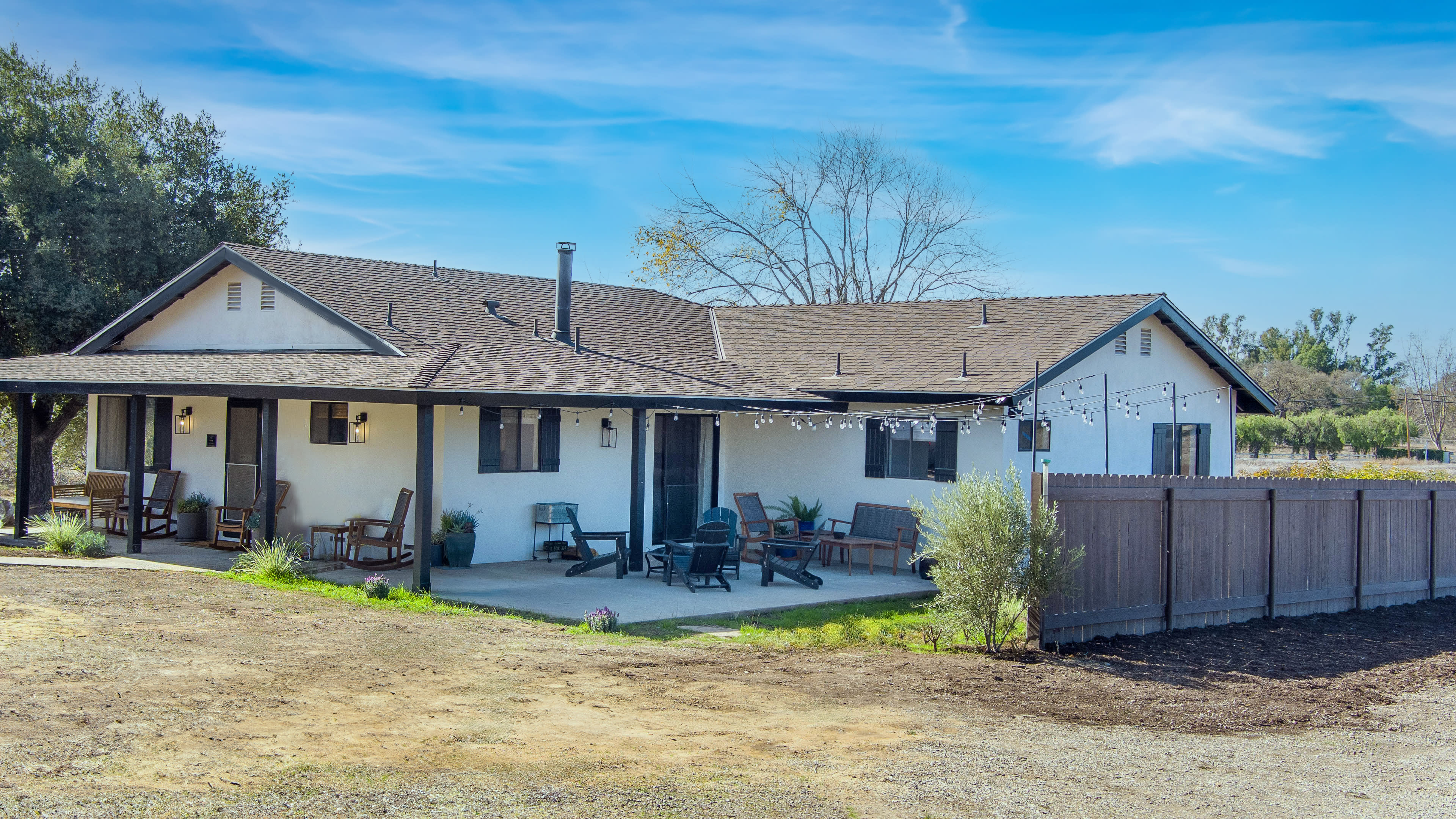 Beautiful Farmhouse with big beautiful outside area with barn. Image in Ballard, Santa Ynez, CA