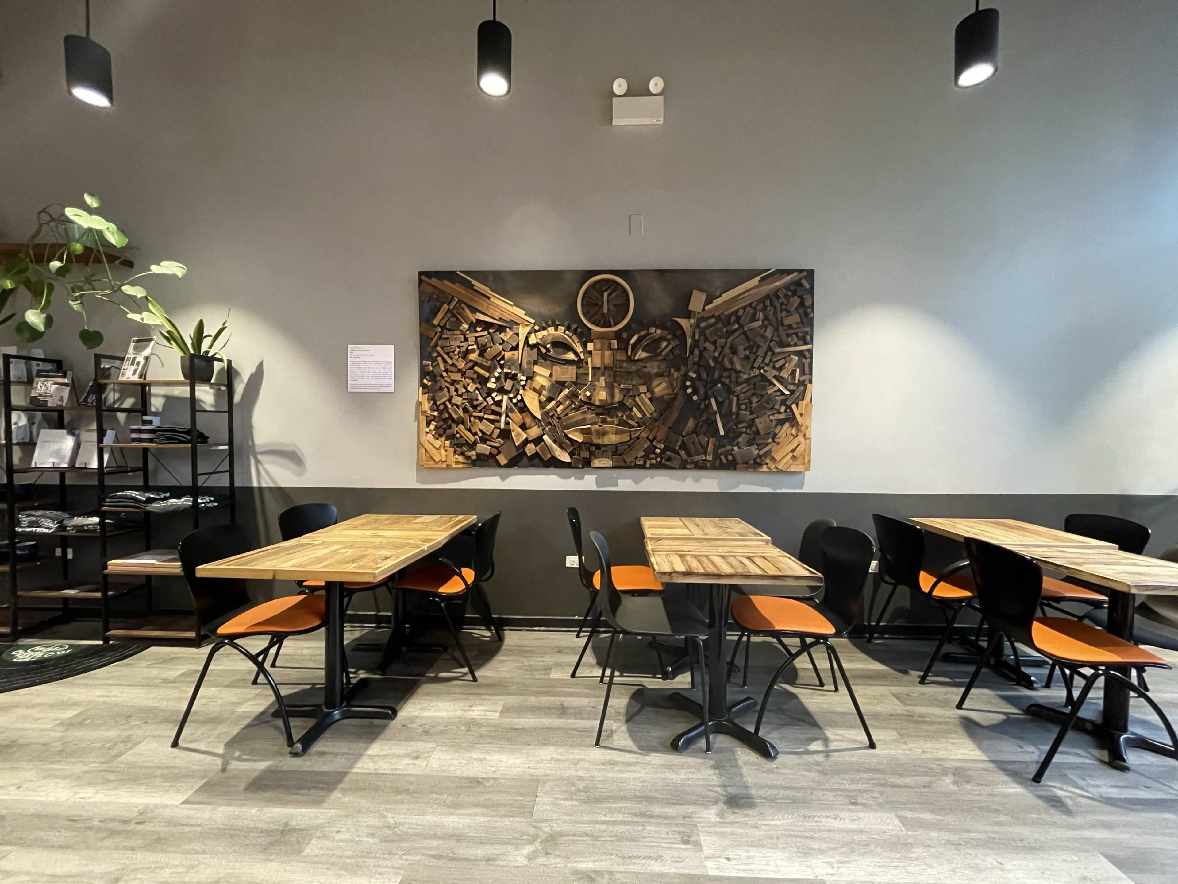 Downtown Coffee Shop with Michigan Avenue View Image in Near South Side, Chicago, IL