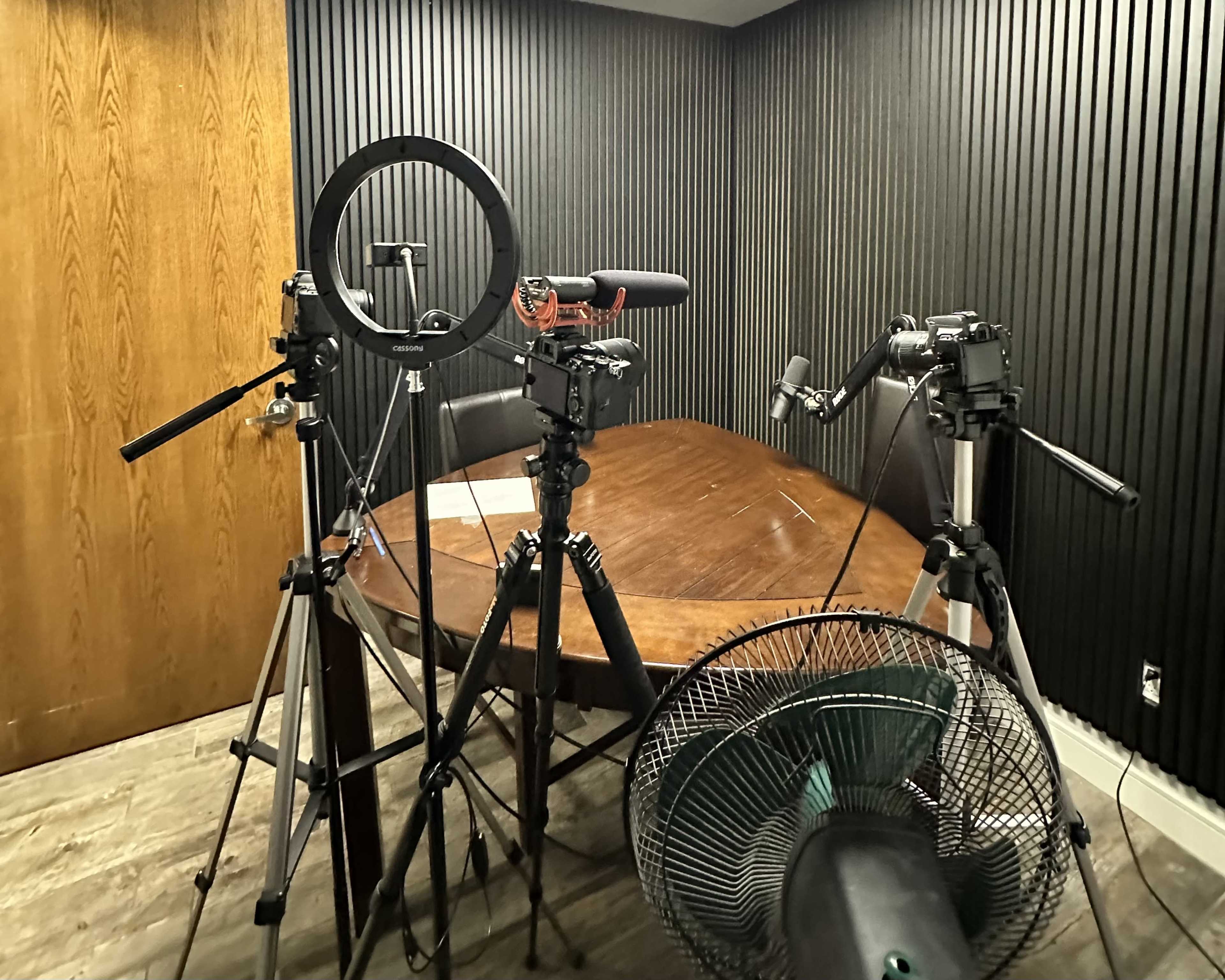 Podcast space with camera and sound equipment. Image in Stevenson Ranch, Stevenson Ranch, CA