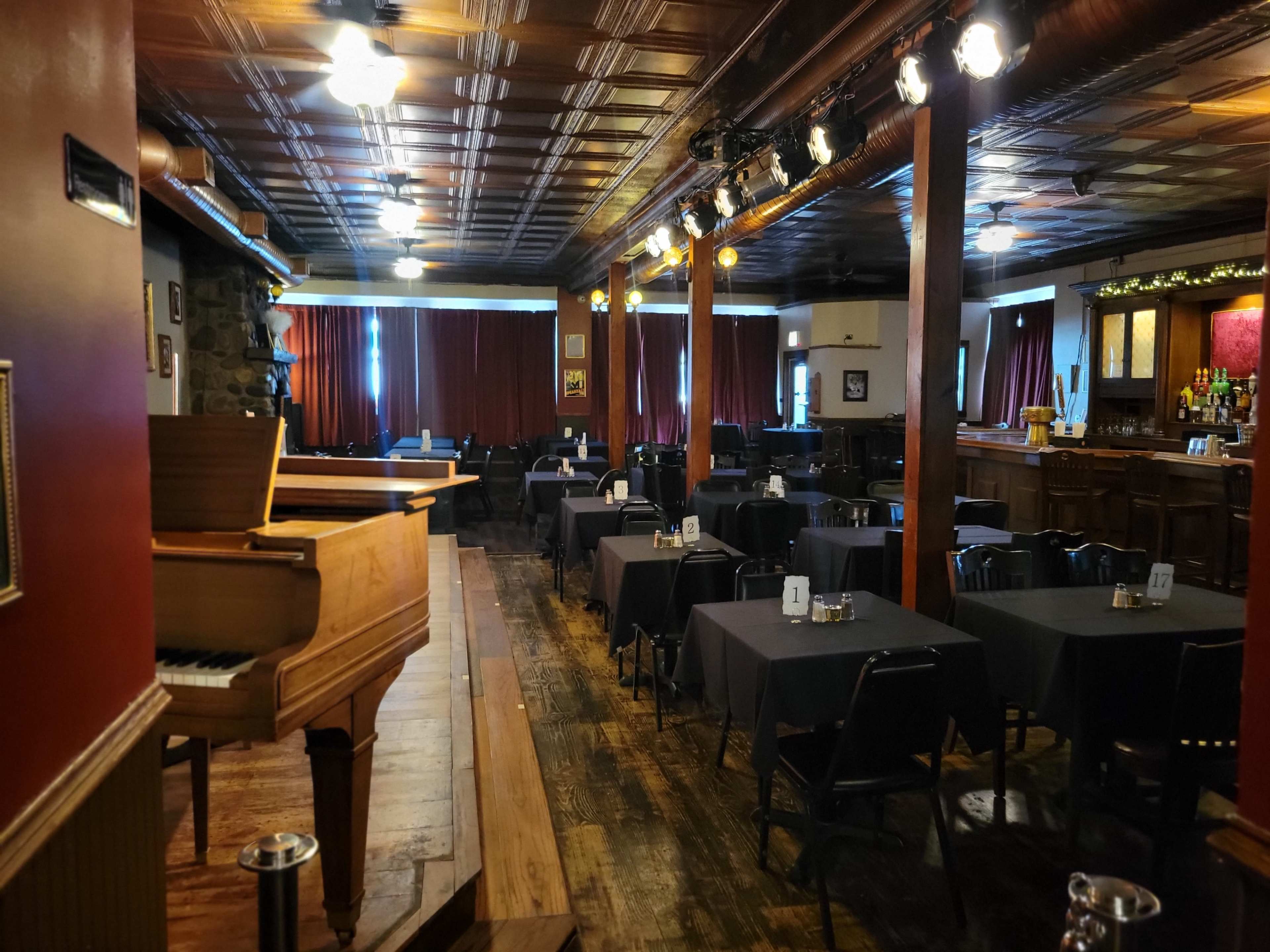 Elegant 1920s themed, restaurant/bar with open space. Image in Portage Park, Chicago, IL