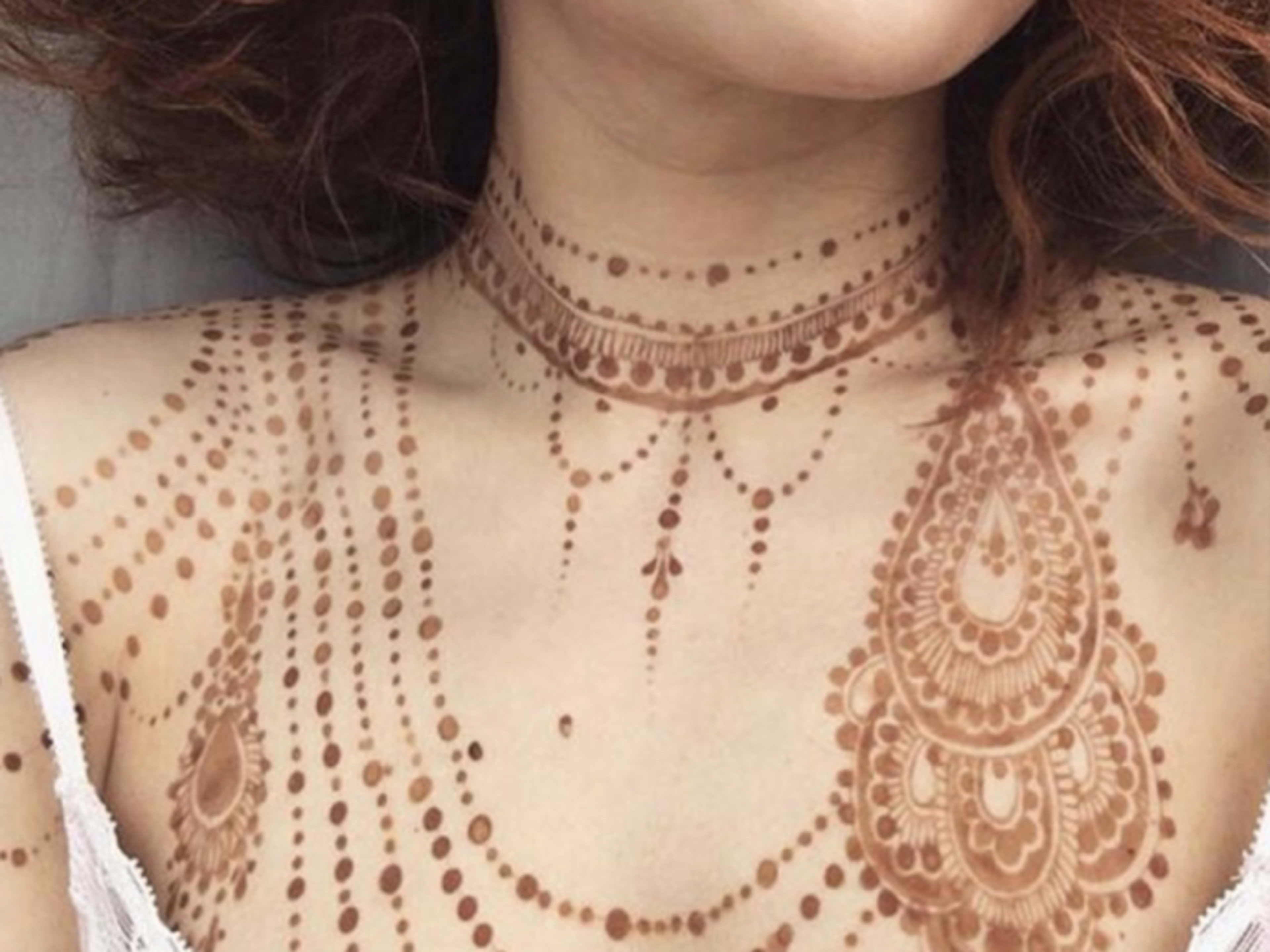 Henna tattoos/body paint