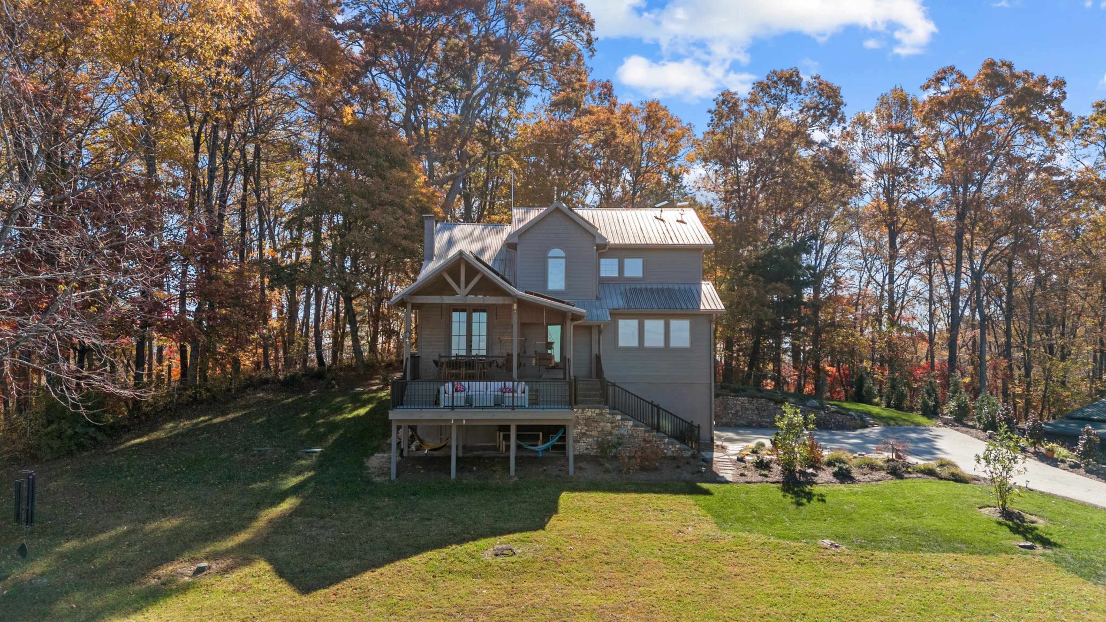 Secluded, Mountain Views, Spacious Yard perfect for Events Image in , Asheville, NC