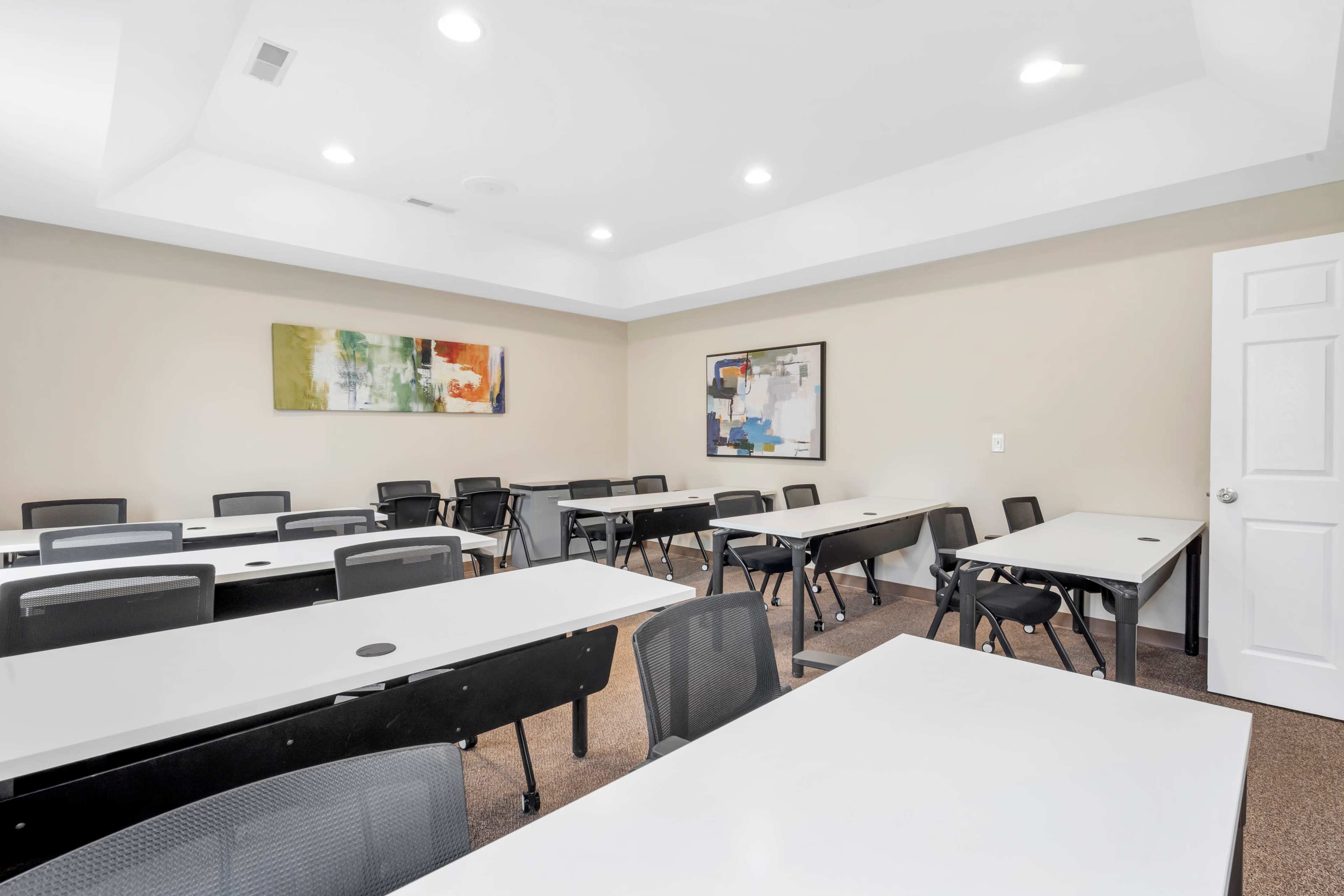 Classroom-style conference room in St. Peters, MO. Image in O'Fallon Township, St. Peters, MO