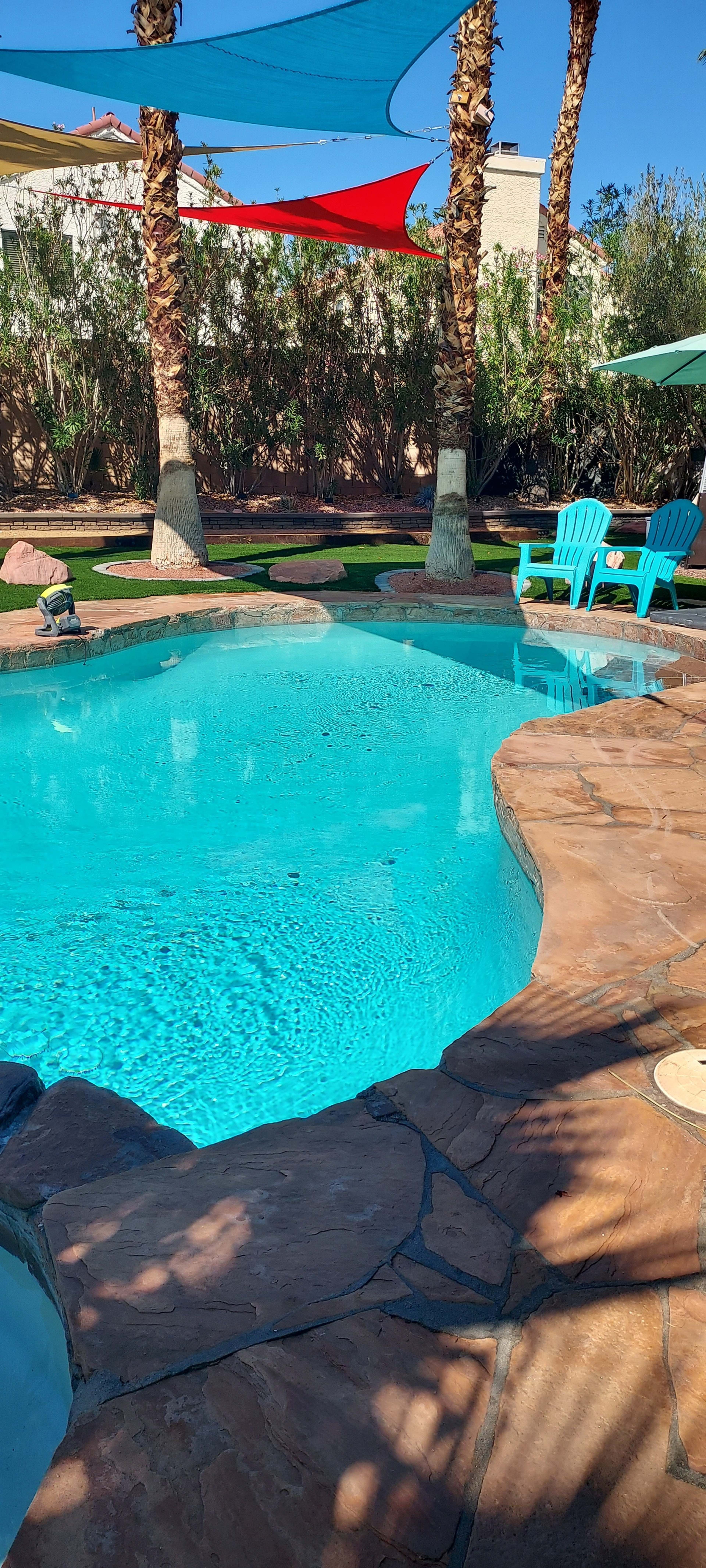 Exquisite Pool & Back Yard Space! Image in The Lakes, Las Vegas, NV