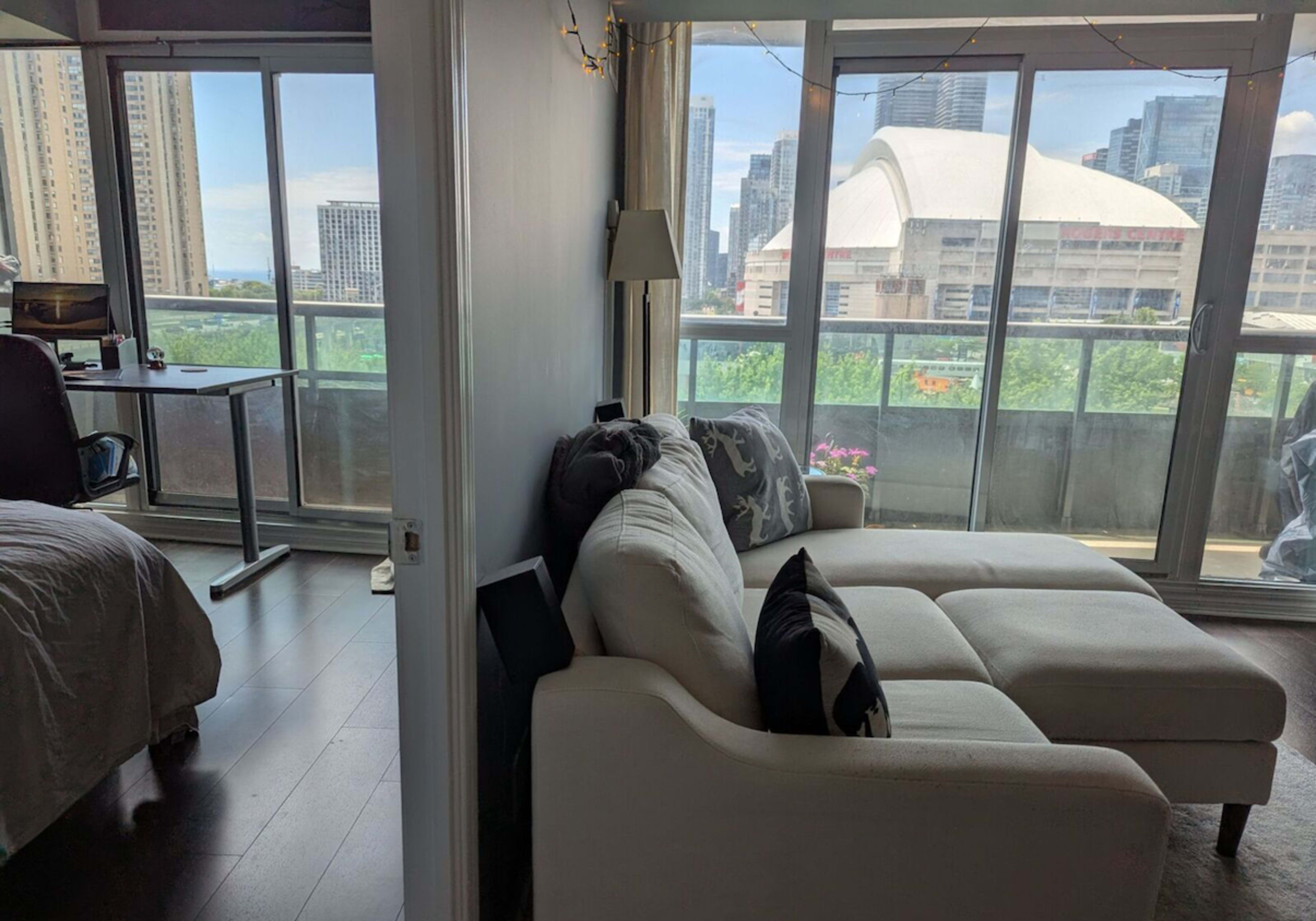 Window/Balcony CN Tower, Rogers Centre Views Image in Downtown Toronto, Toronto, ON