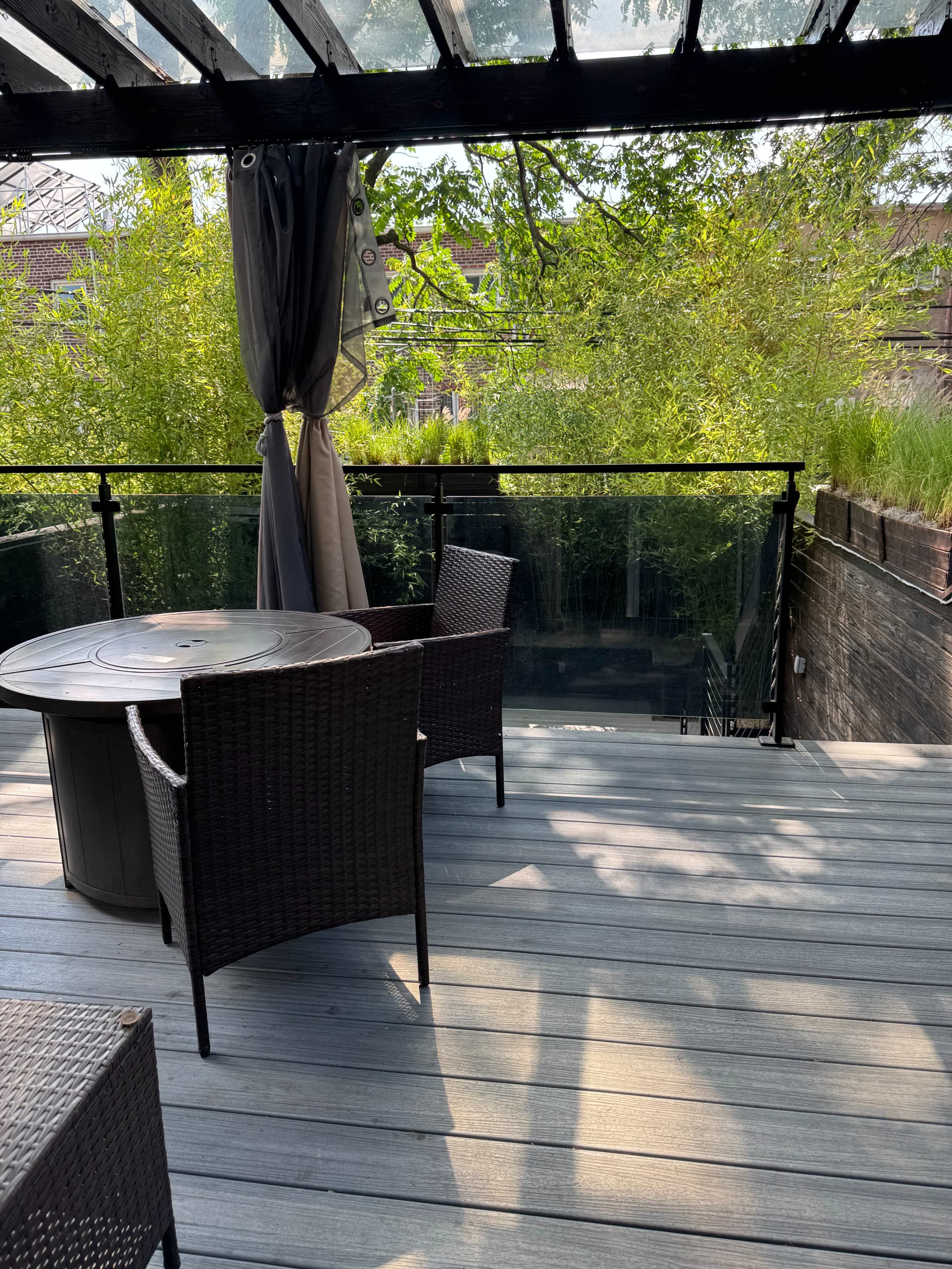 Scenic Japanese-Style Backyard Oasis with Bamboo & Water Feature Image in East Flatbush, Brooklyn, NY