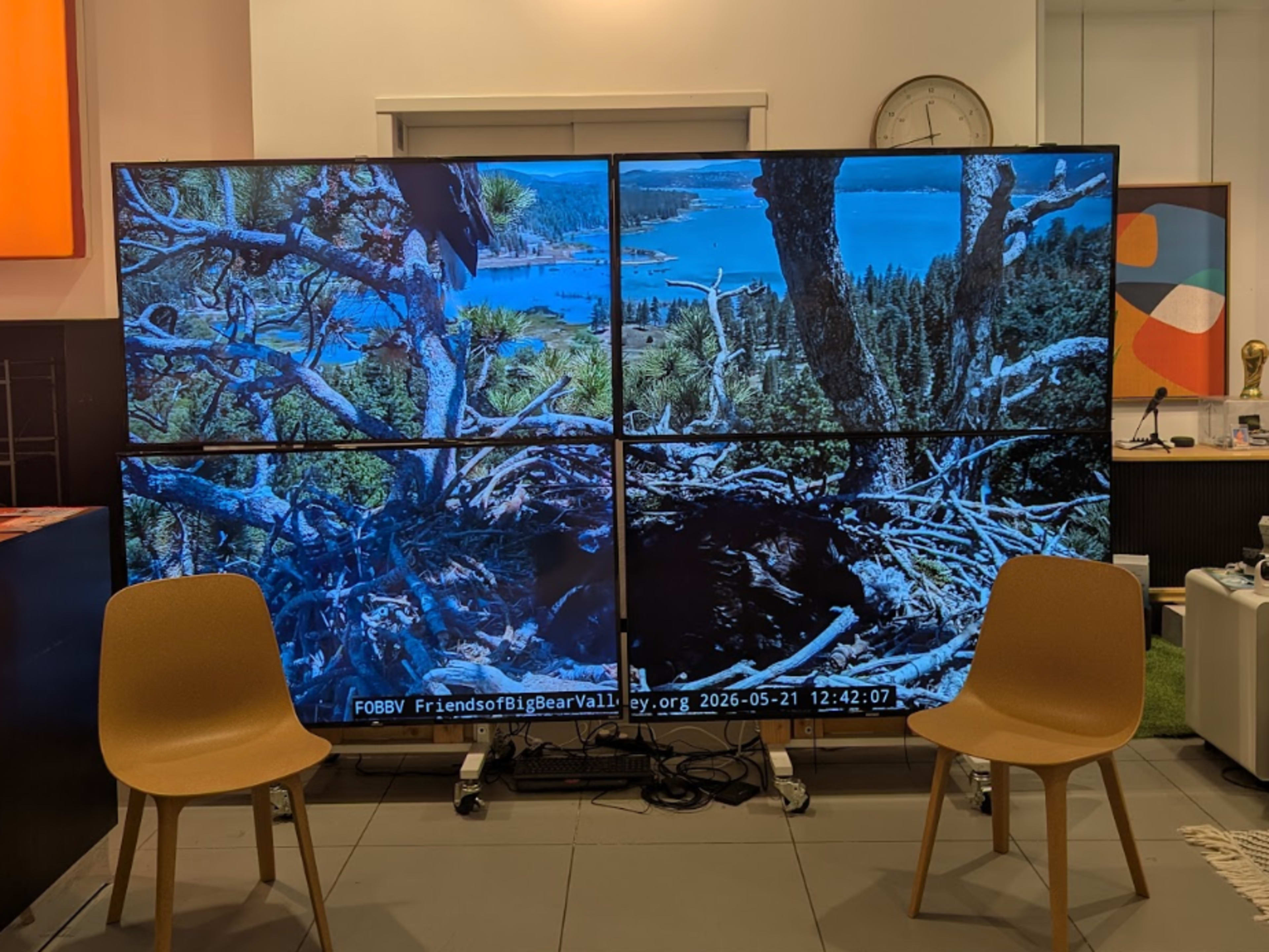 130" Video Wall