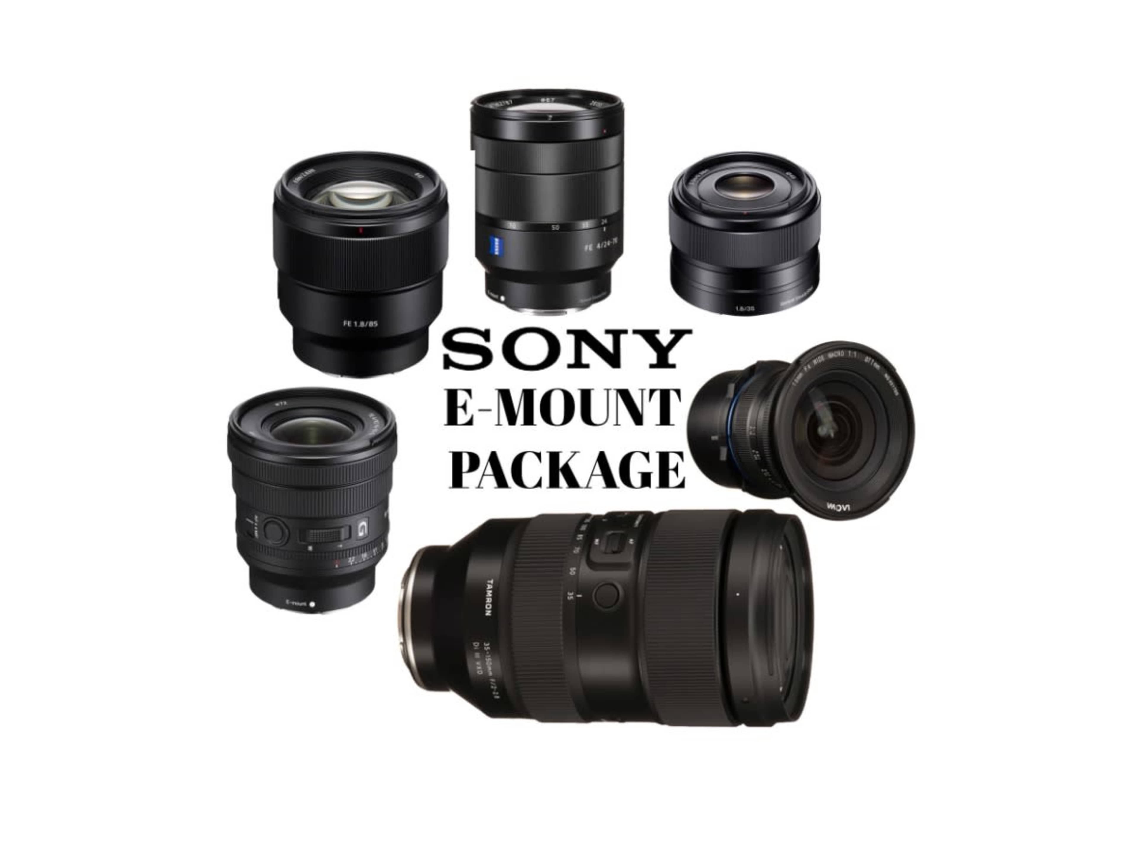 Full E-Mount Lens Package (6 Lenses)