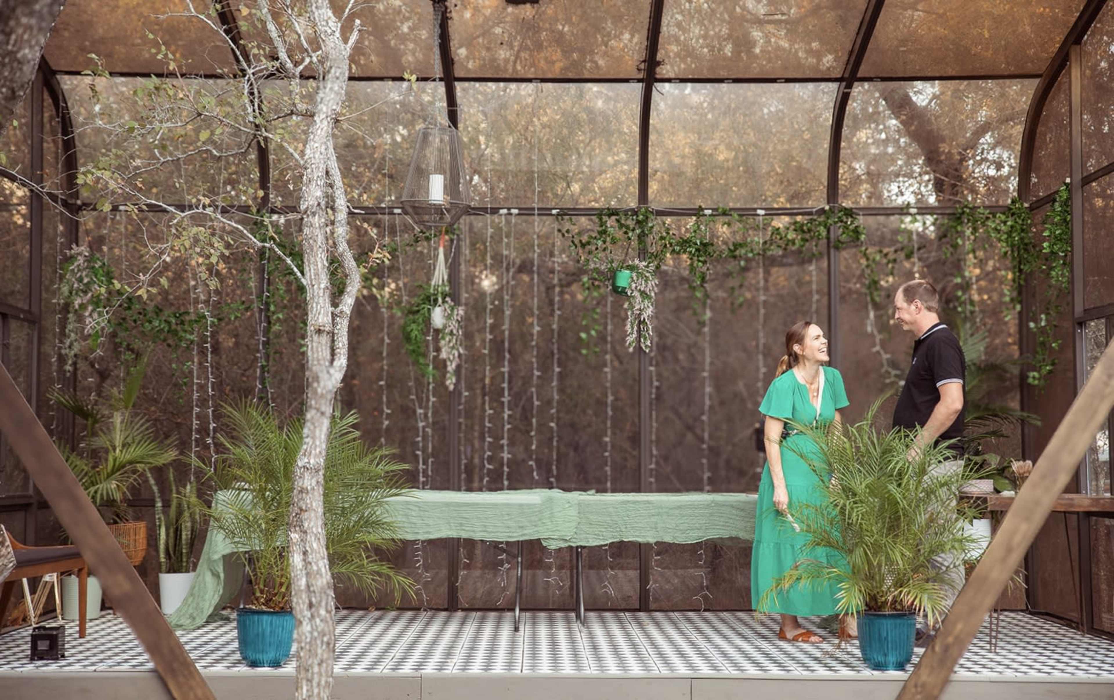 Mid-century inspired hideaway surrounded by trees Image in , Dale, TX