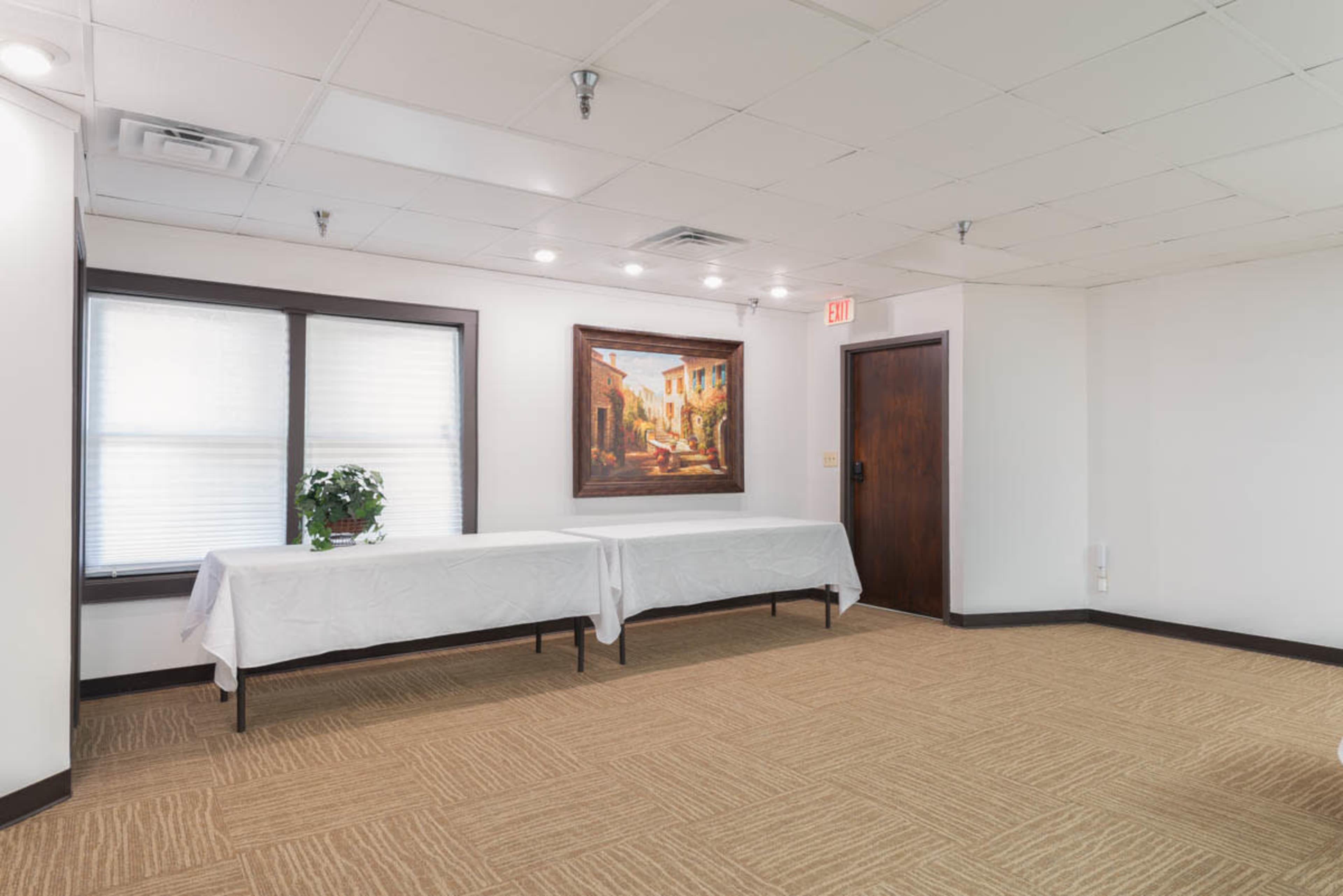 Modern Space with multiple utilities. The space offers a soothing atmosphere where professionals or families can gather for meetings, events etc. Image in Highland Acres, OVERLAND PARK, KS