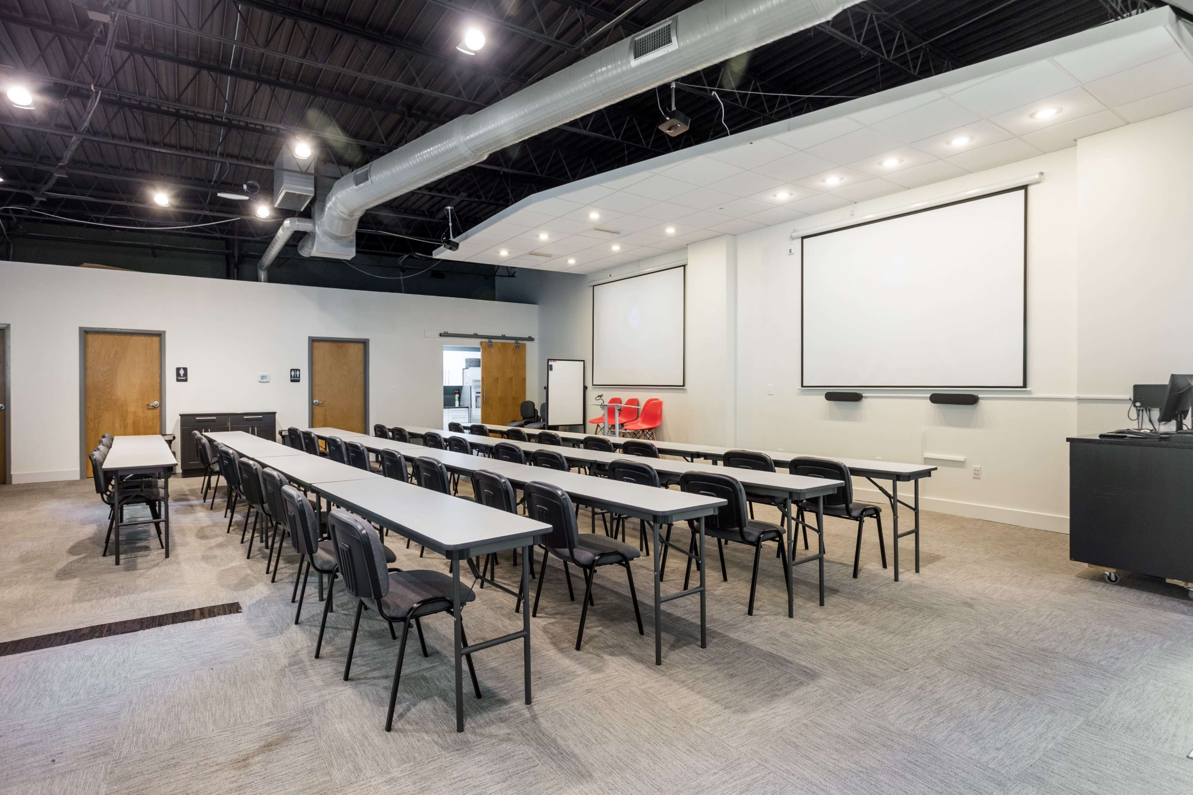 Event Space outside of co-working space. Image in Broad Ripple, Indianapolis, IN