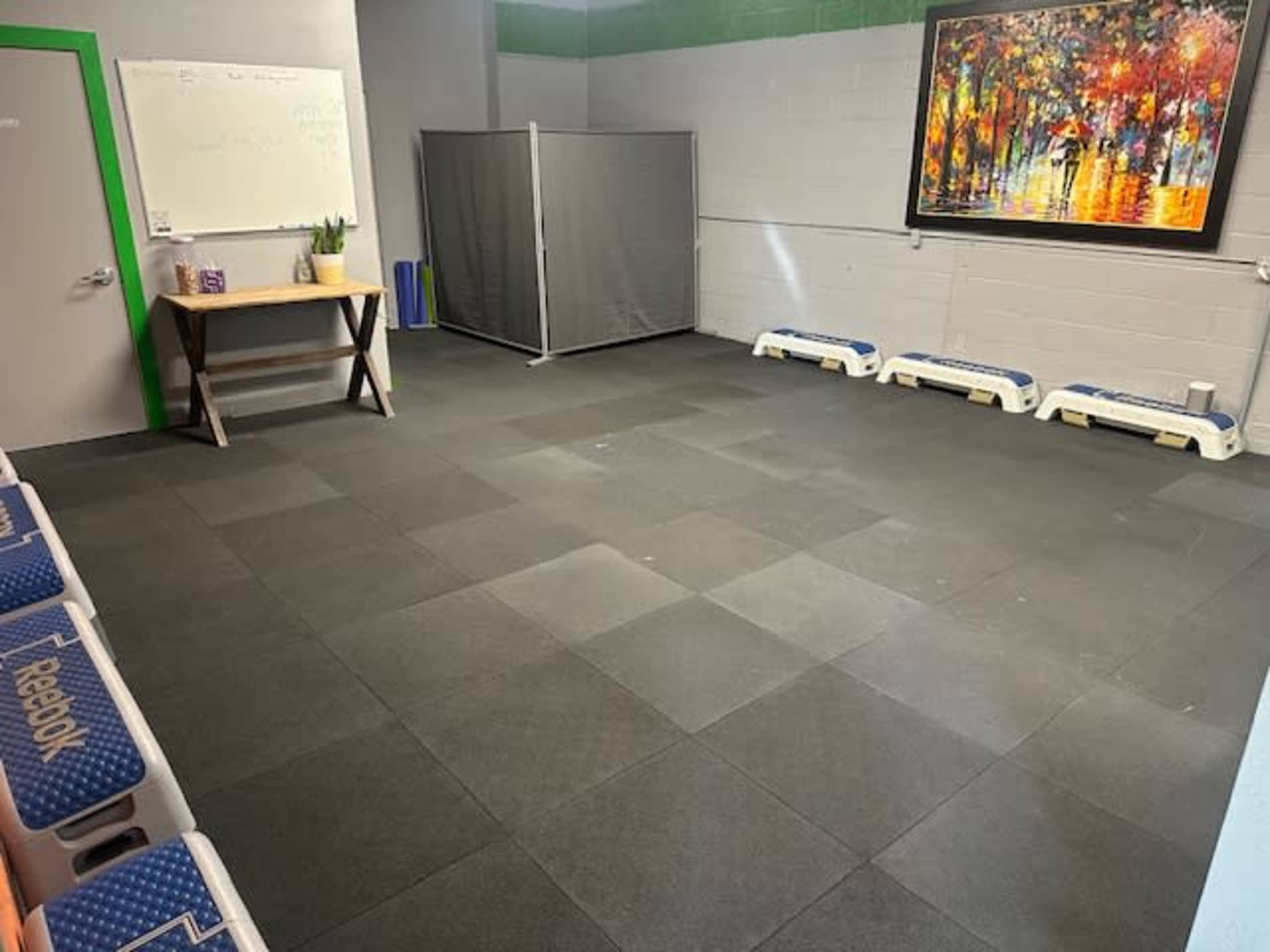 Large private room in fitness studio, open use for massage, fitness, classes, etc Image in Mountain View, Mountain View, CA