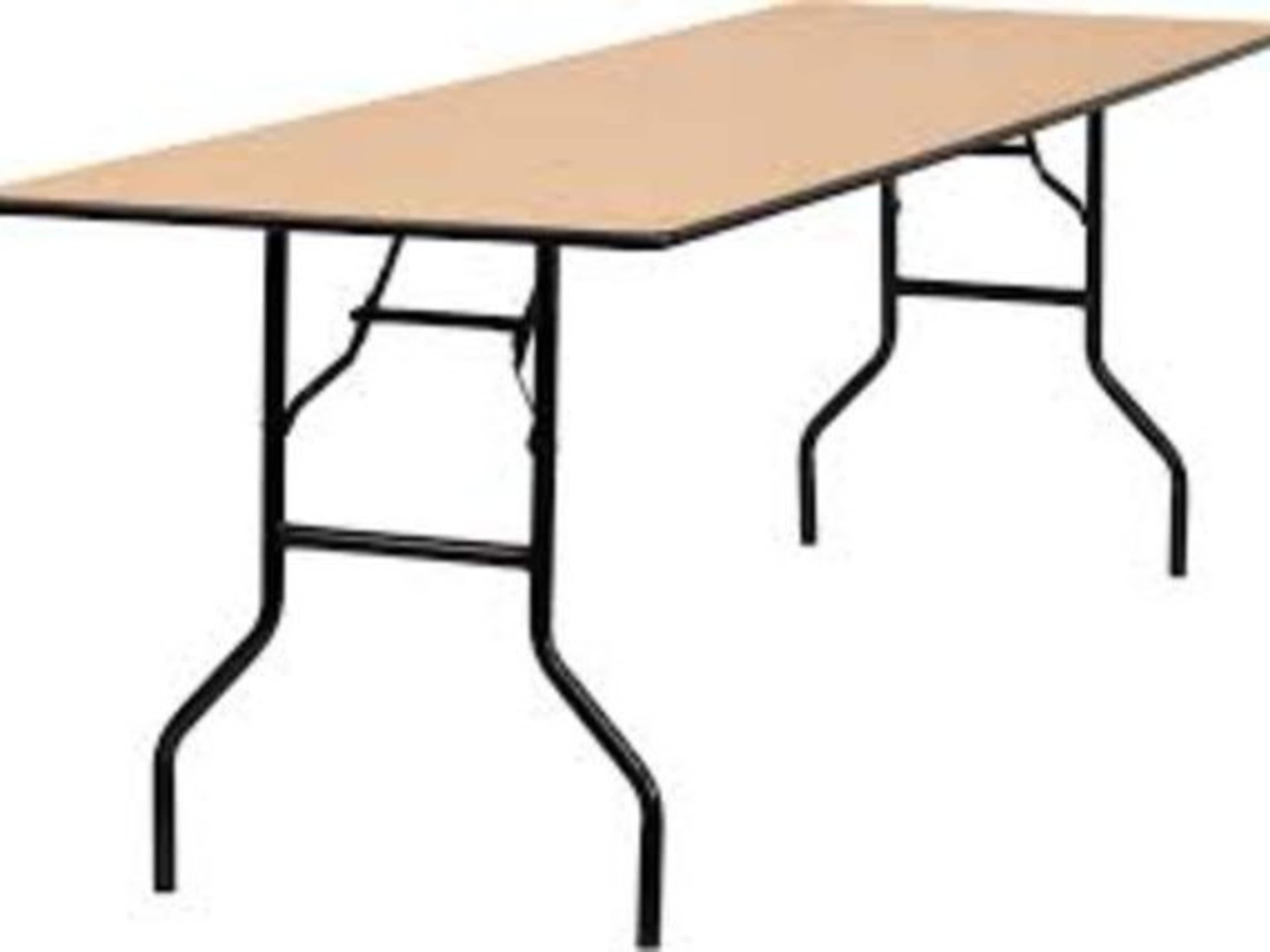 8' Rectangle Table wood