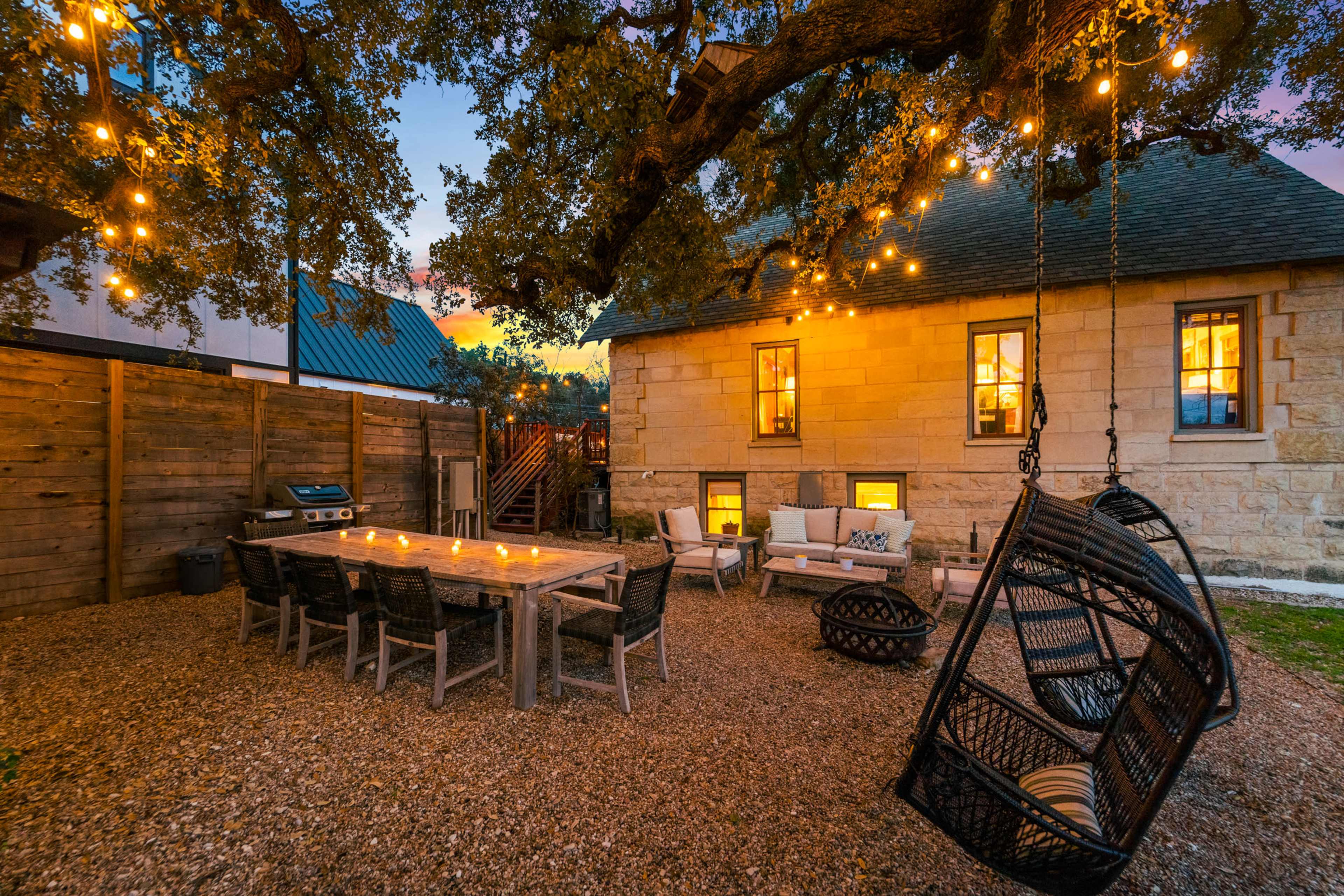Historic Stone House + Cabin + Big Lawn - 2 blocks from SoCo Image in Bouldin Creek, Austin, TX