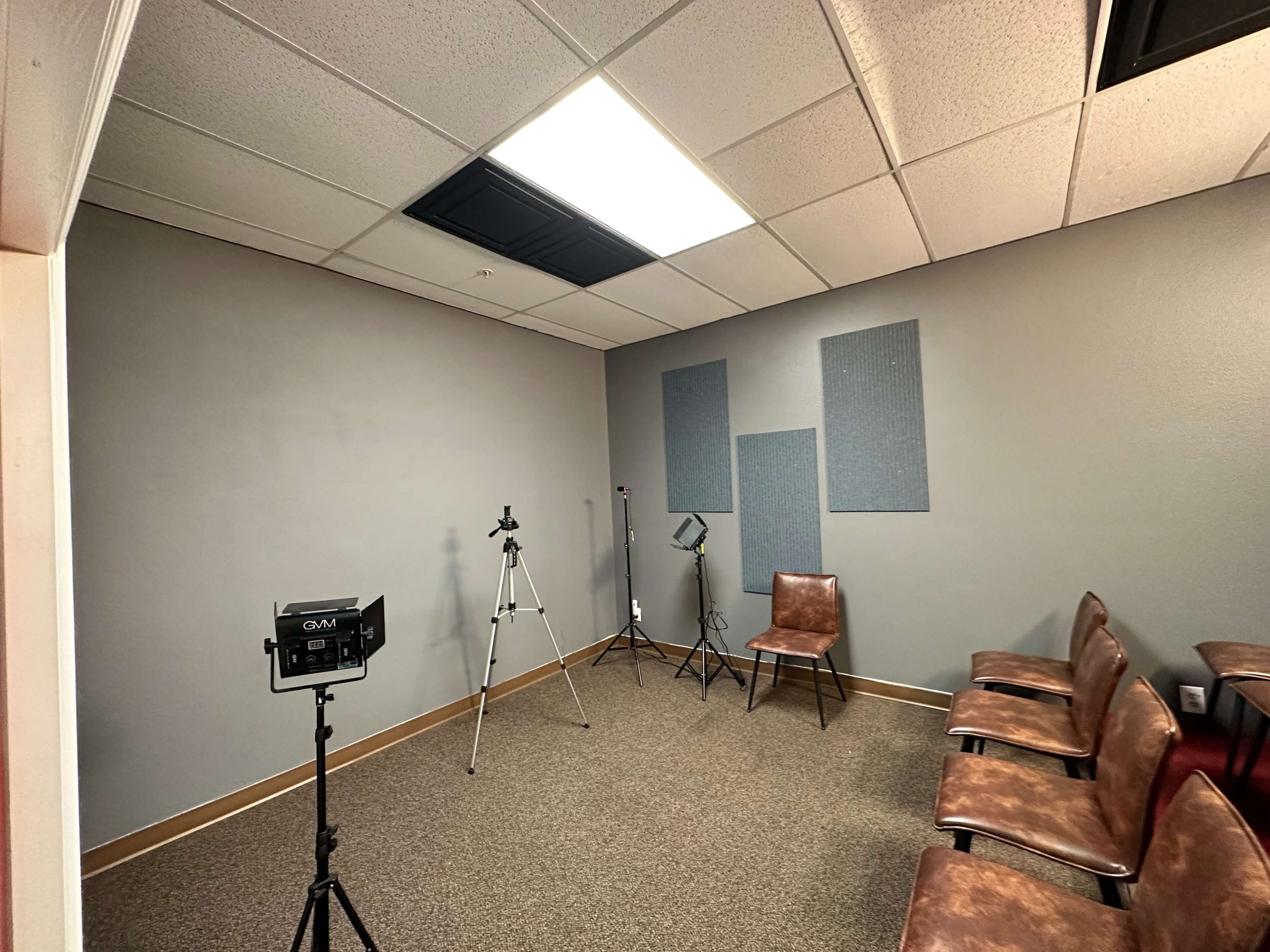 Inspirational Acting Studio with VO Booth, Risers, Projector, Lounge and Office Space in Downtown Costa Mesa Image in Costa Mesa, Costa Mesa, CA
