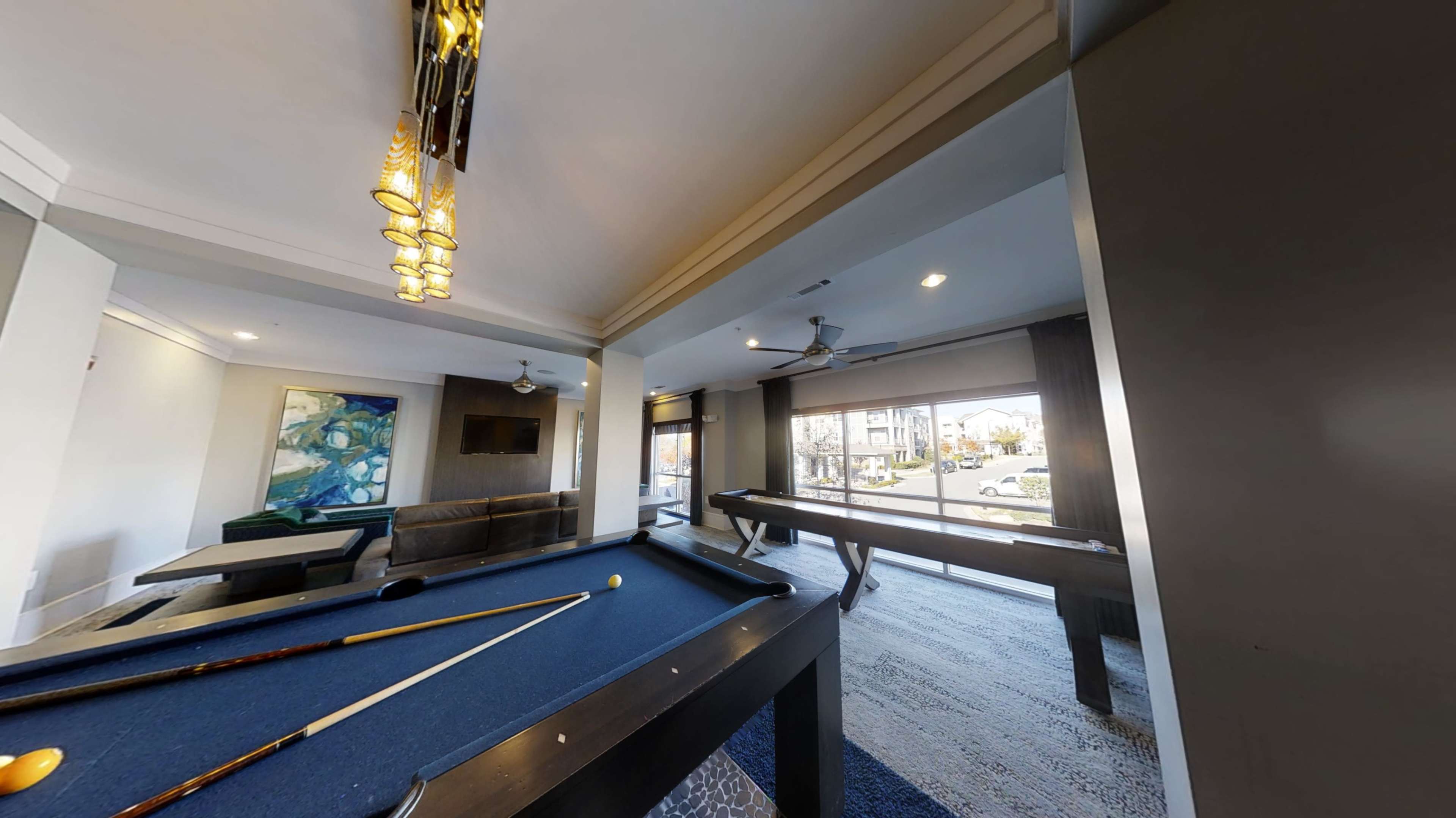 Bright and luxurious lounge with billiards table and kitchenette for entertaining! Image in Mooresville, Mooresville, NC