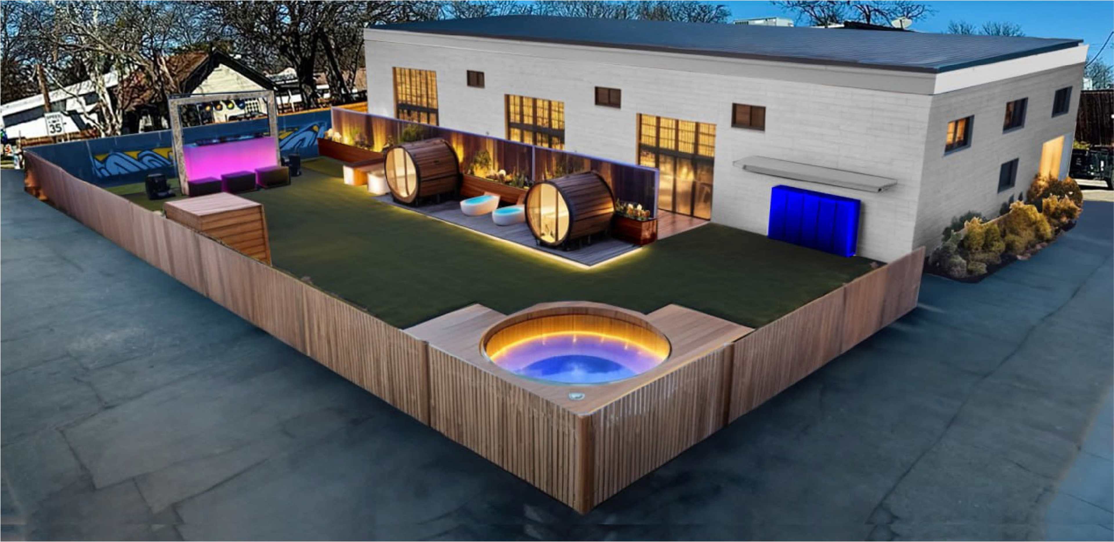 Immersive Bathhouse Experience with Sauna, Cold Plunge & Lounge Image in Govalle, austin, TX