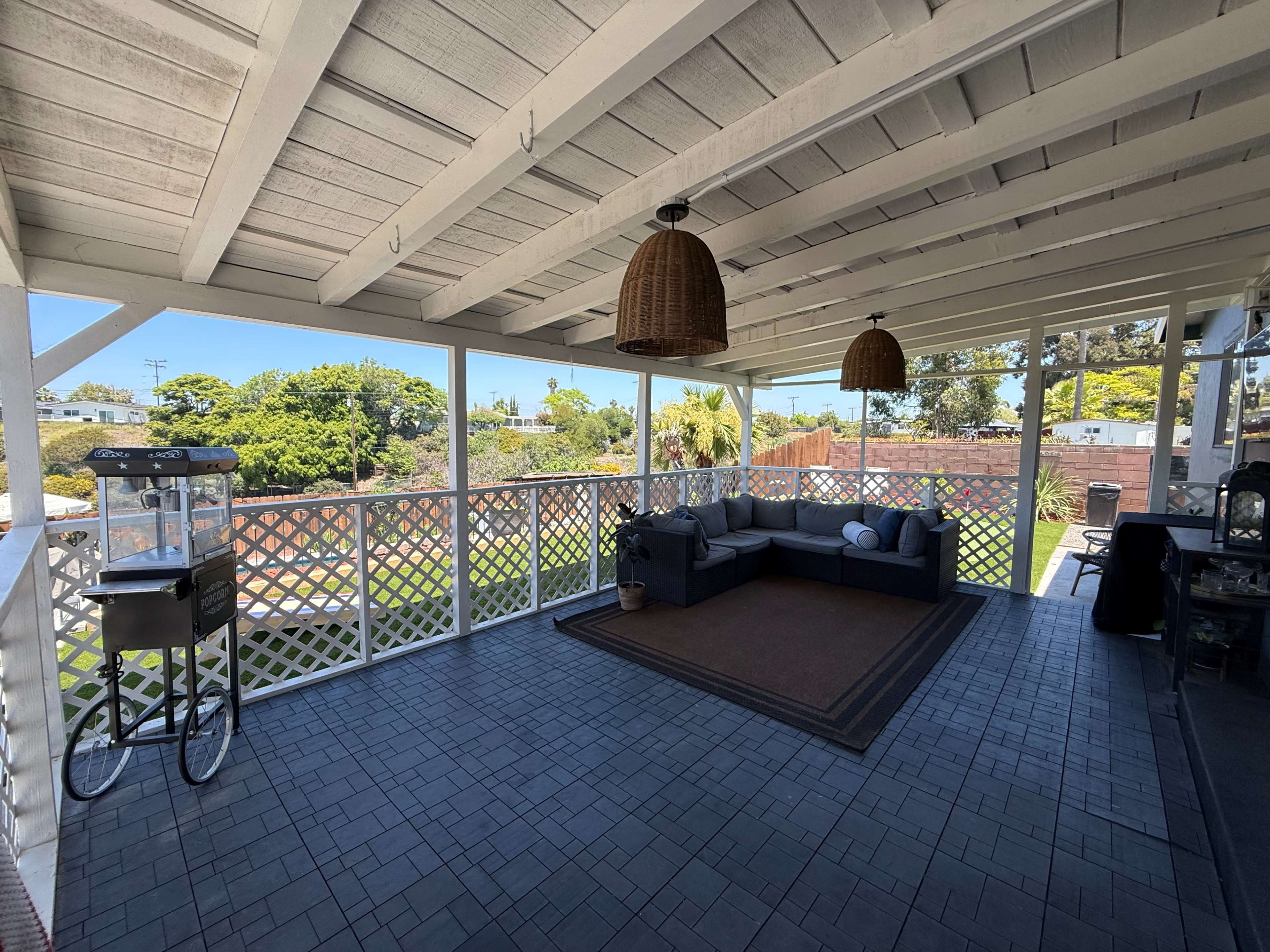 Beautiful, roomy backyard in a quiet suburban San Diego neighborhood—perfect for relaxing or entertaining. Image in Serra Mesa, San Diego, CA