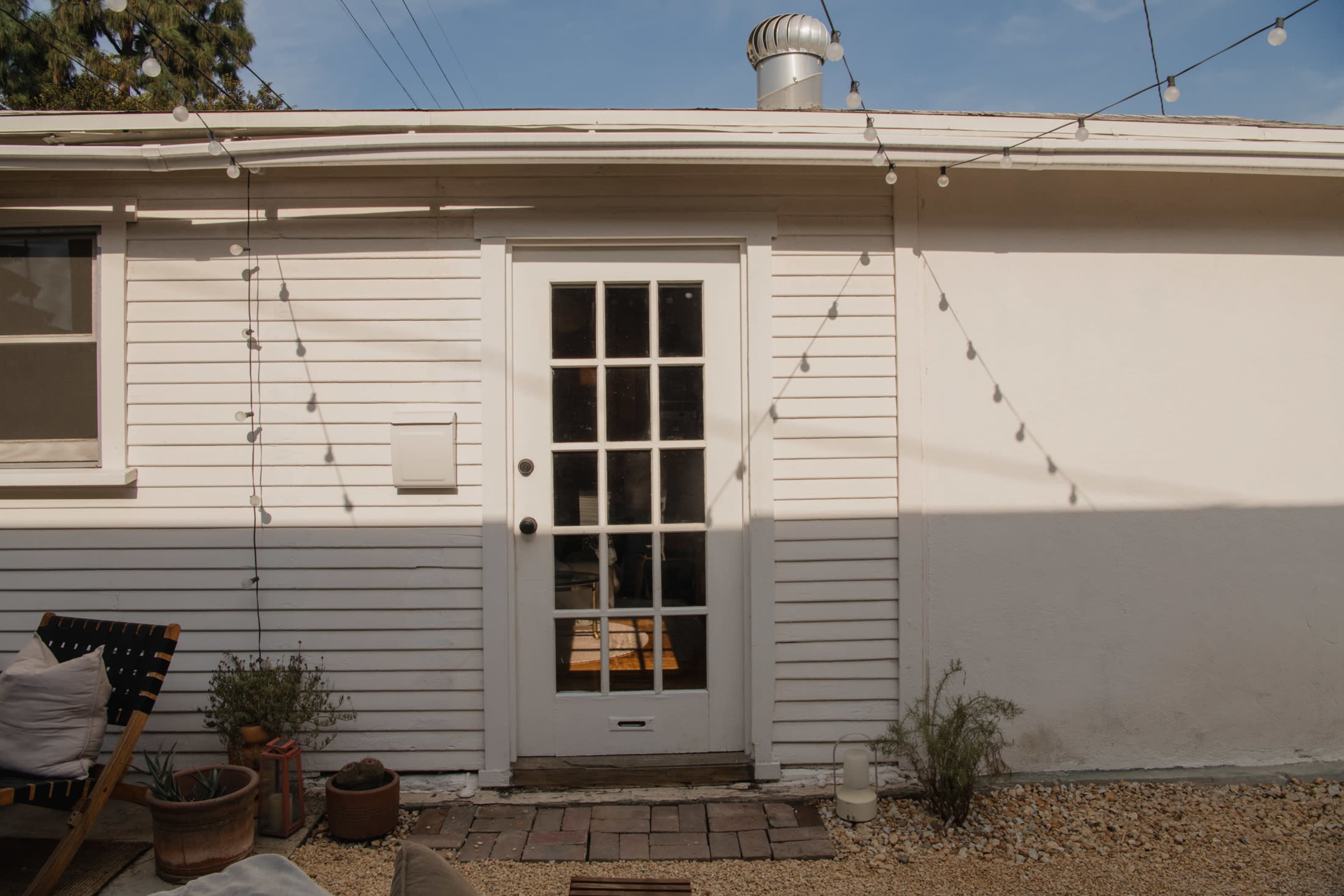 Unique Rustic Urban Back Yard with Cabin and Barn Studio Image in Leimert Park, Los Angeles, CA