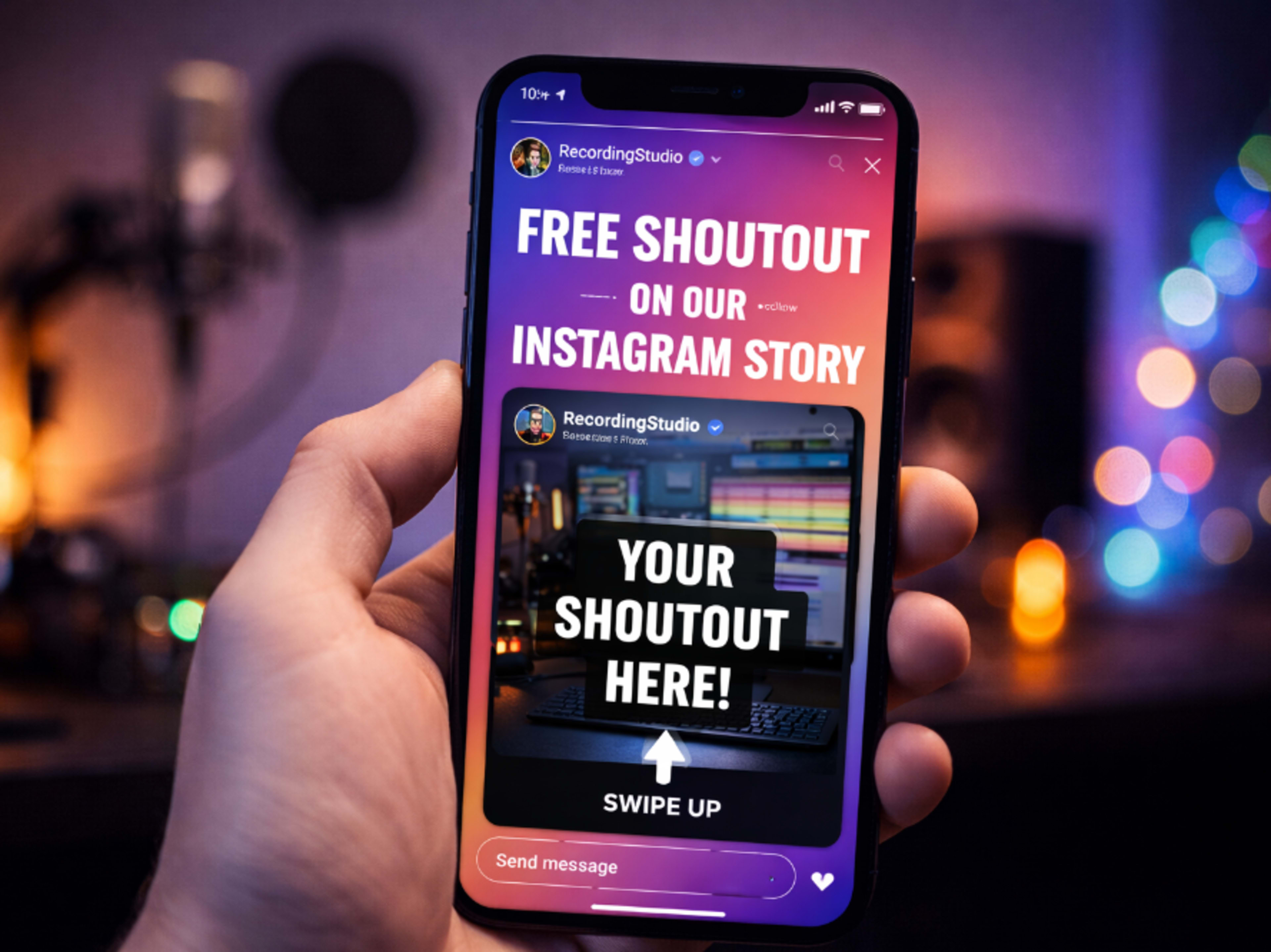 Free shoutout on Our IG Story