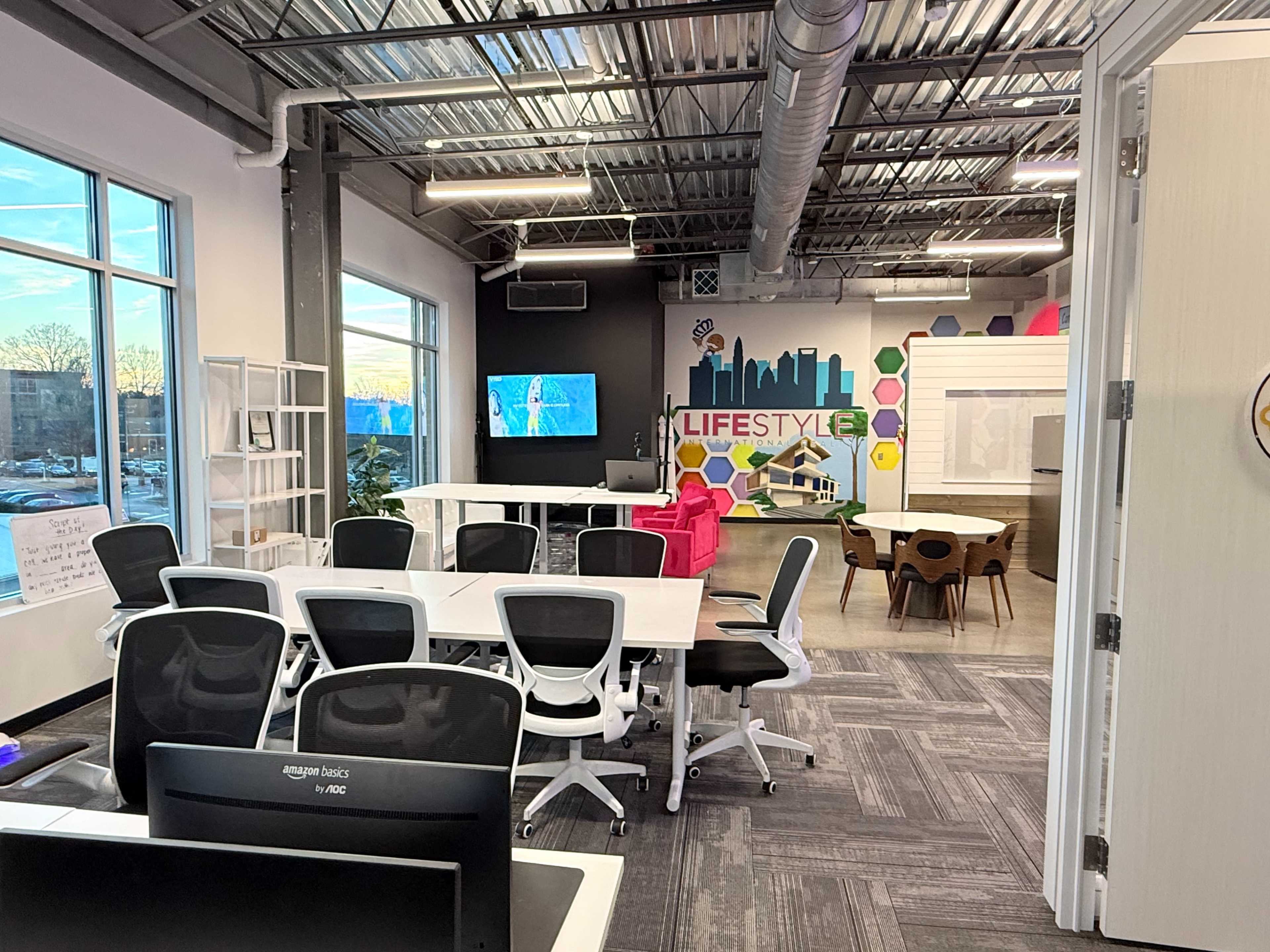 Modern, Spacious Co-Working Hub with Stunning Natural Light Image in Commonwealth, Charlotte, NC