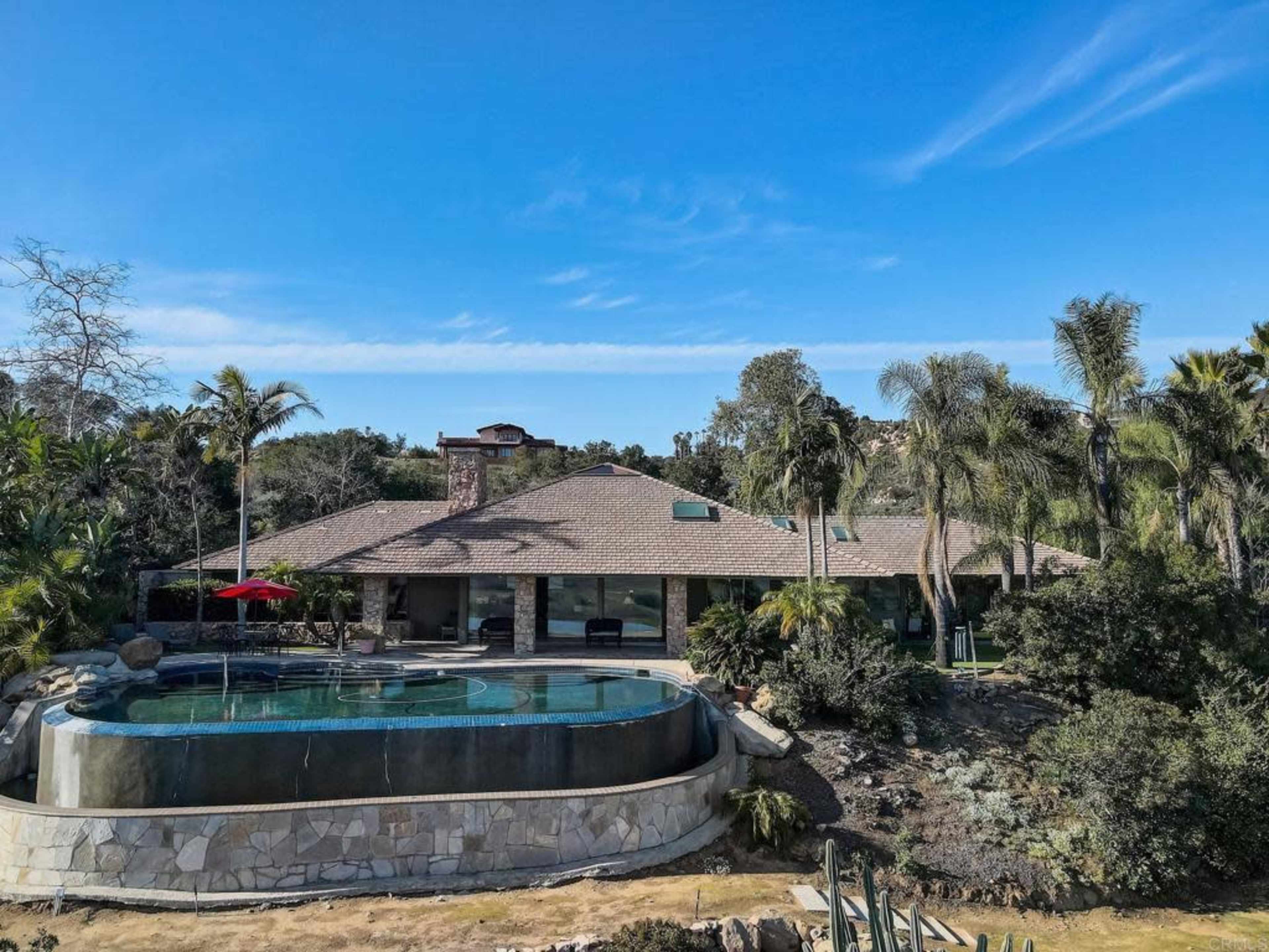 Scenic Mountain Pool with Endless Valley Views Image in San Pasqual Valley, Escondido, CA