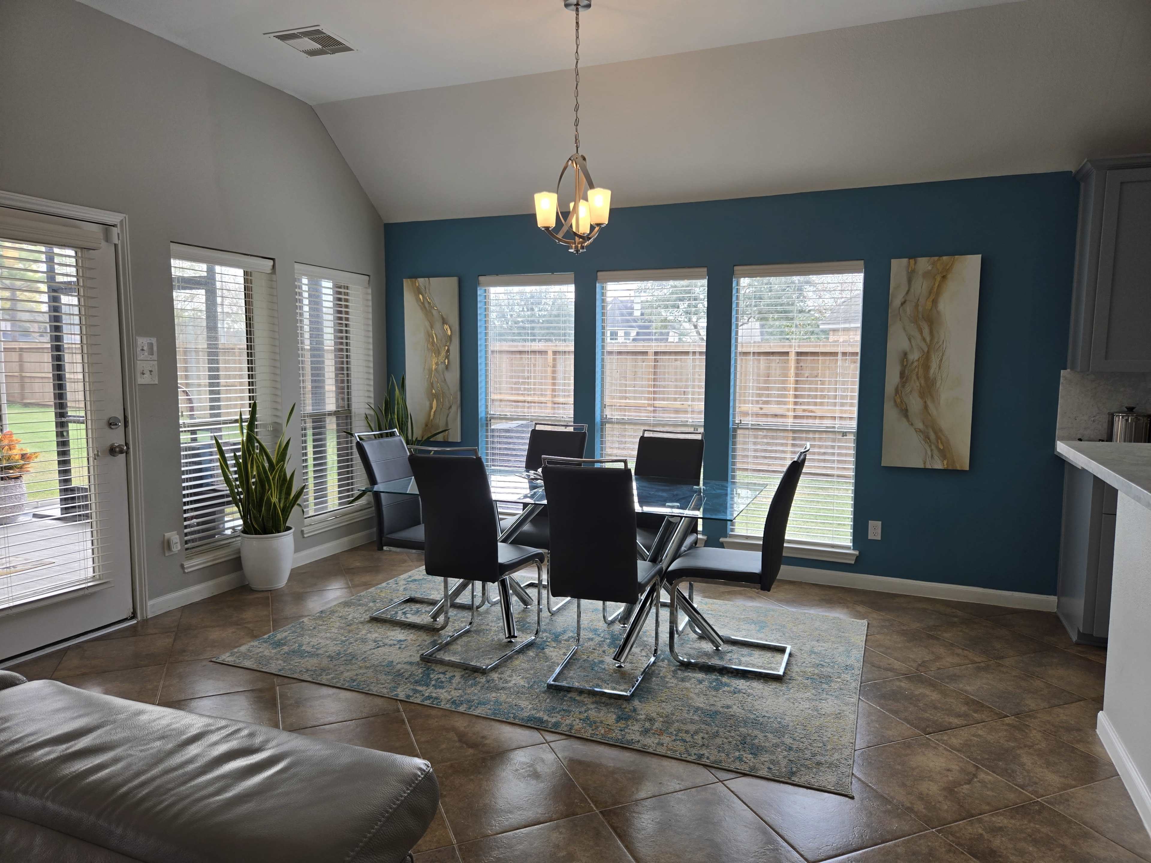 Pearland Georgian Residence with Spacious Patio and Backyard Image in Shadow Creek Ranch, Pearland, TX
