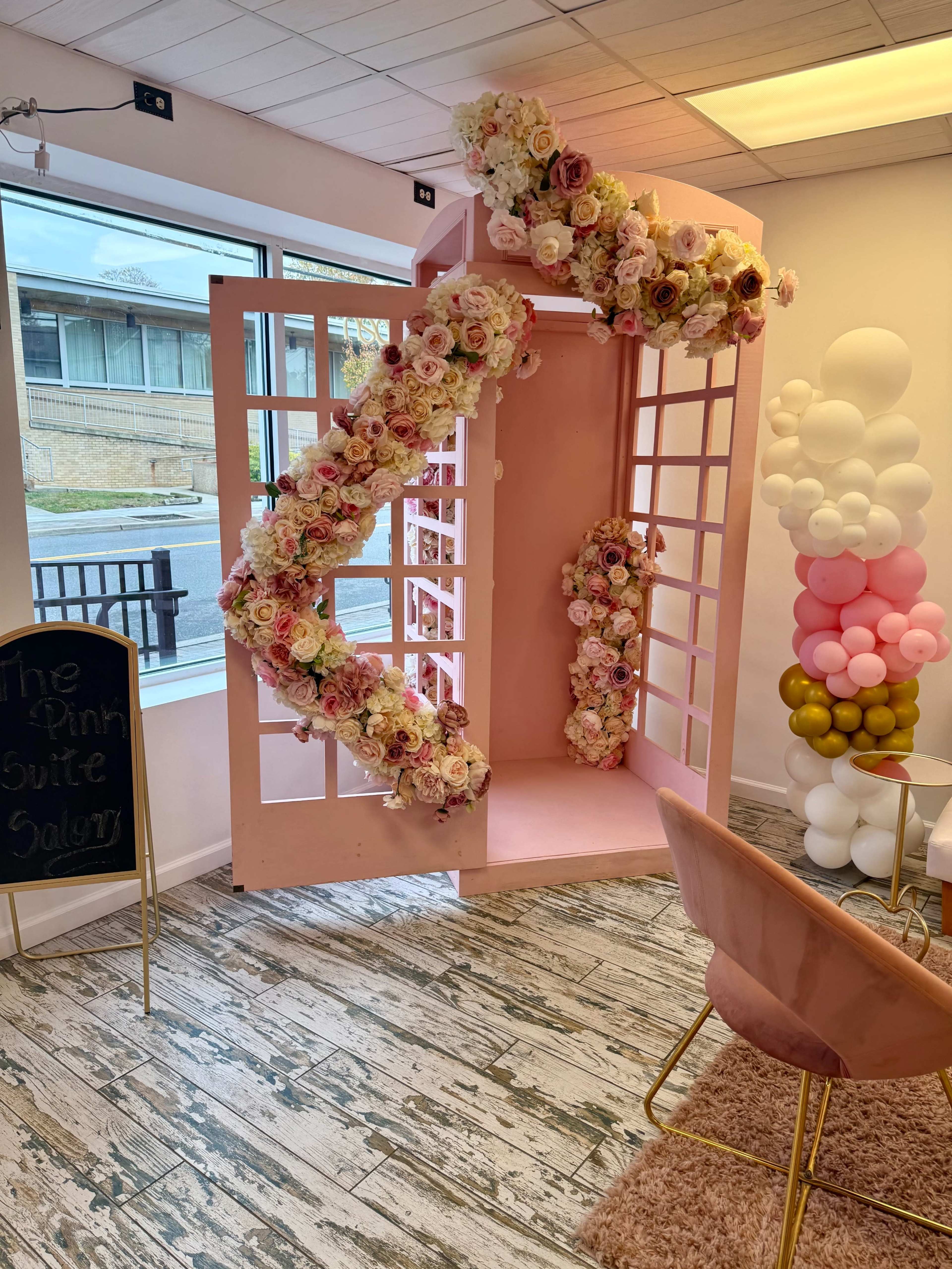 Pink Floral Beauty Studio Perfect for Makeup Artists and Hair Stylists Image in Sayreville, Sayreville, NJ