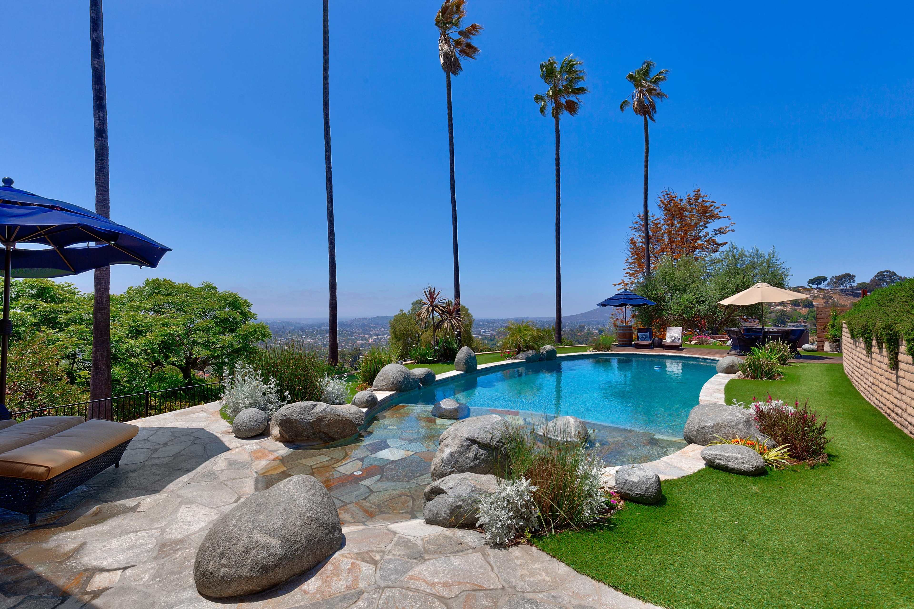 Private, Gated 2-Acre Ocean View Estate With Pool, Hot Tub & Playground Image in Casa de Oro-Mount Helix, La Mesa, CA