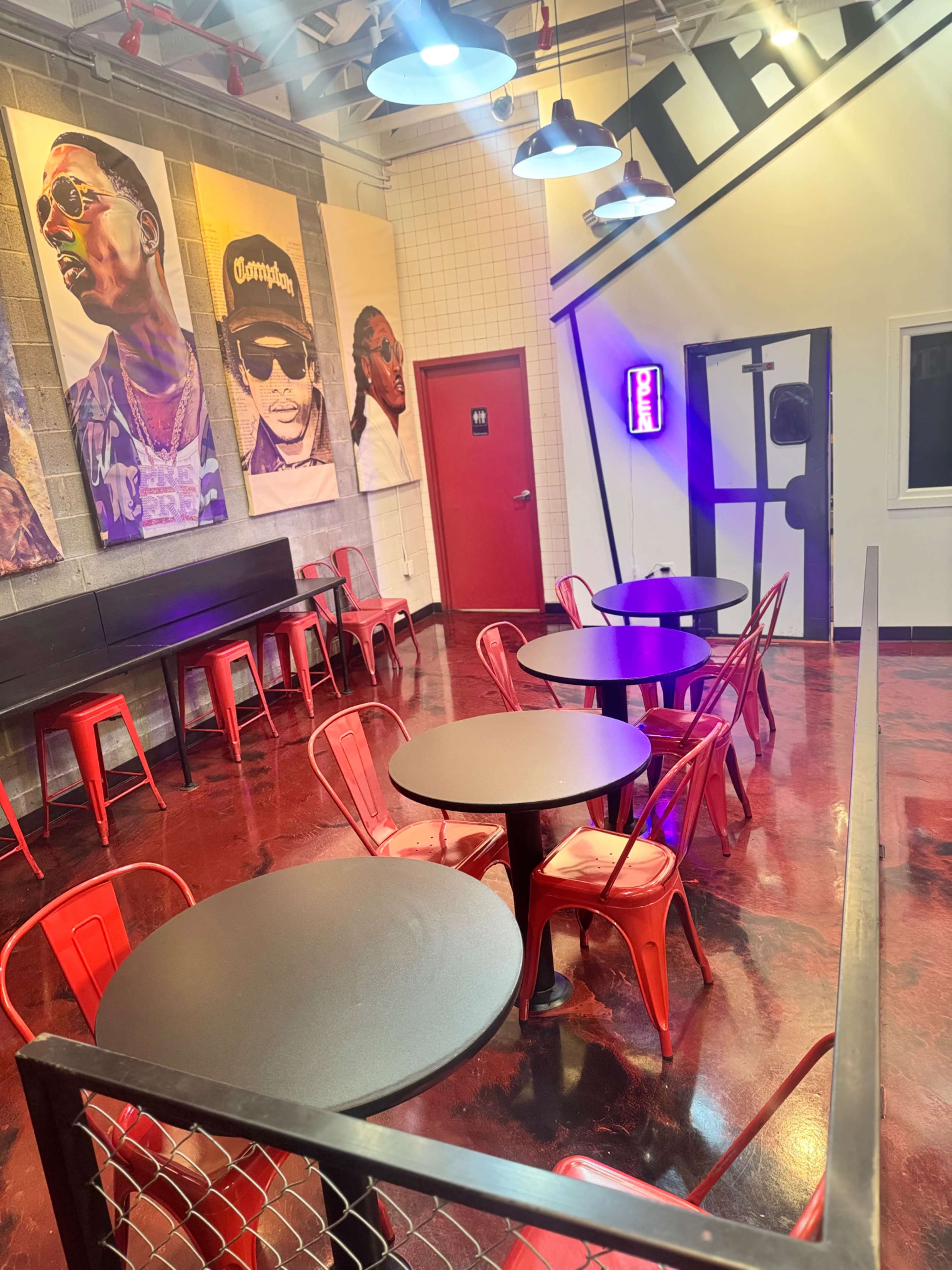 Art gallery  inspired restaurant  with outdoor seating Image in Jones/Buena Vista, Nashville, TN