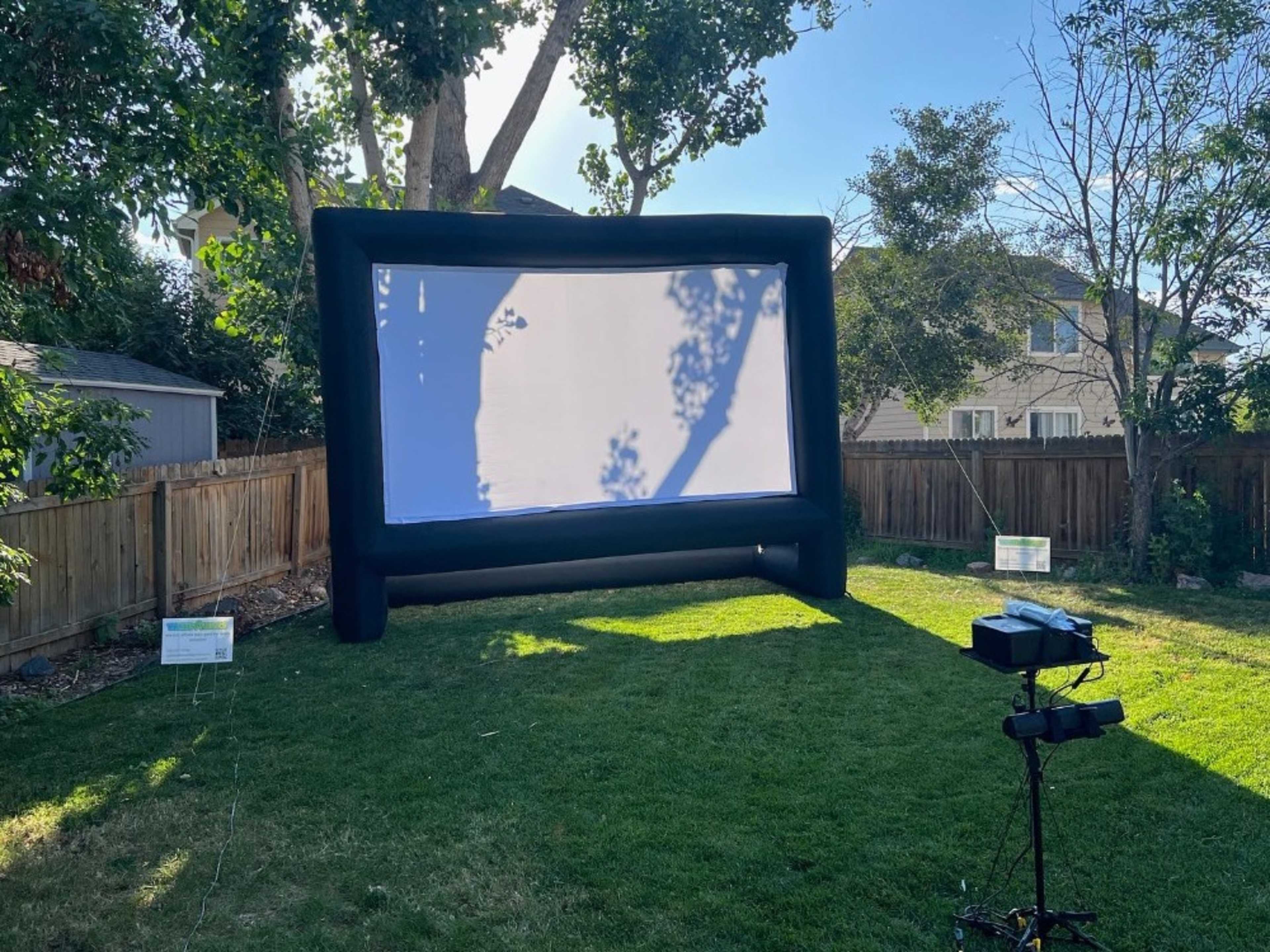 Outdoor Movie Night Screen