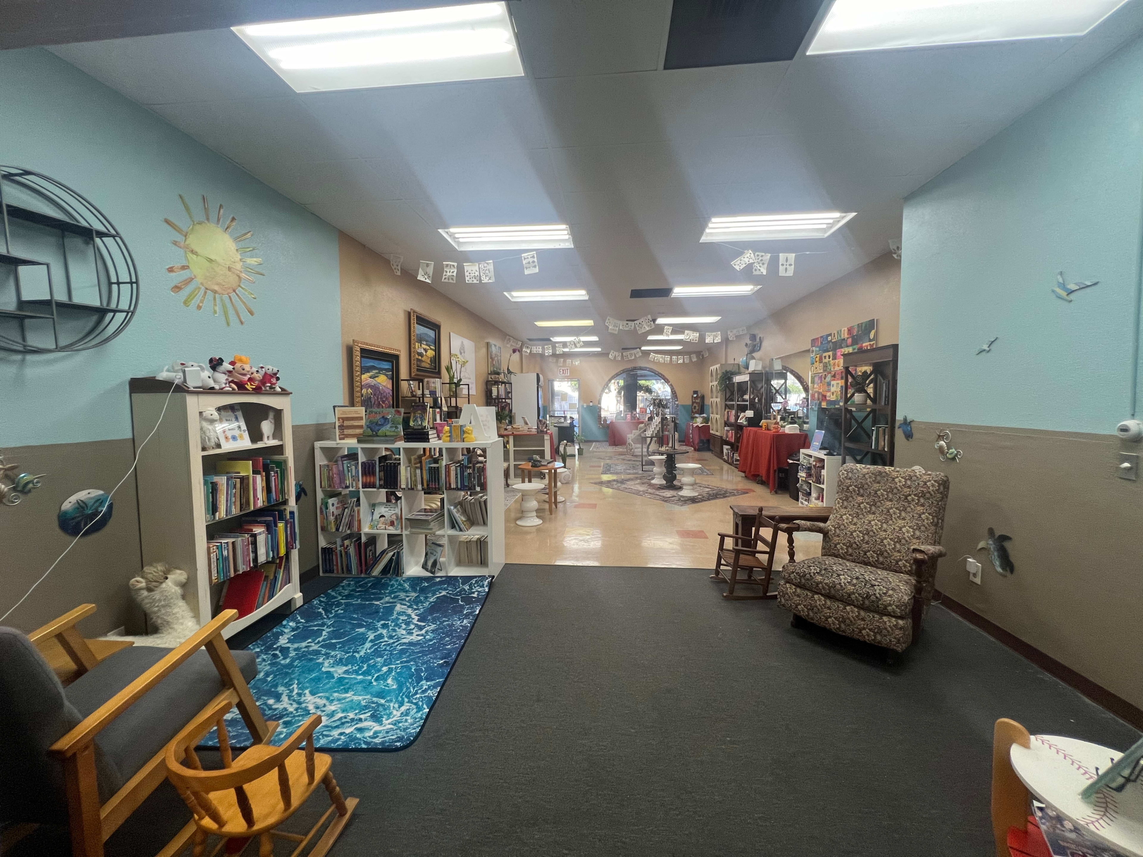 Bookstore in beautiful rustic brick building with plenty of space for small meetings or workshops. Image in Northwest Anaheim, Anaheim, CA
