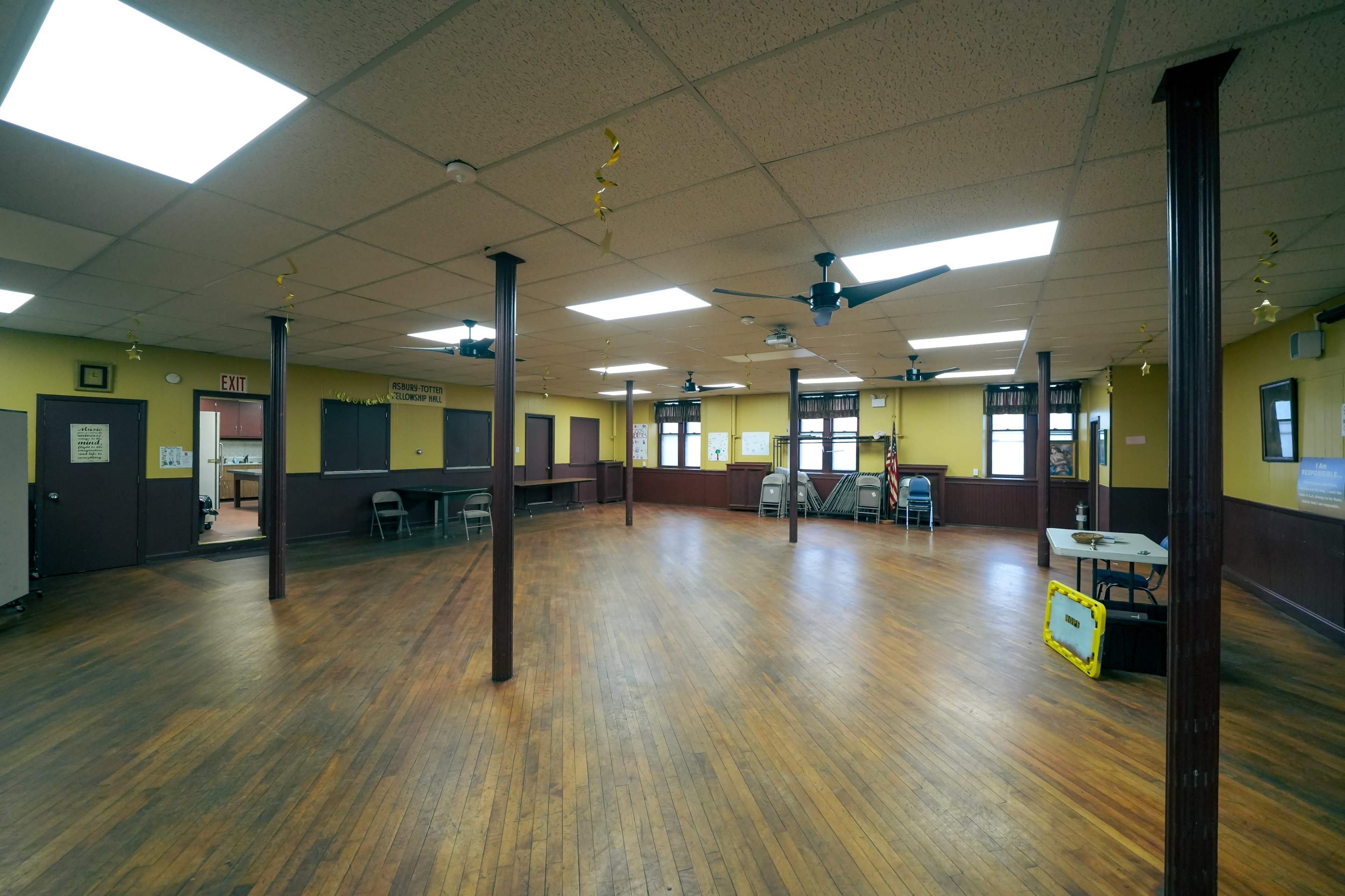 Grand Historic Hall with Vaulted Ceilings, Stained Glass Image in Tottenville, Staten Island, NY
