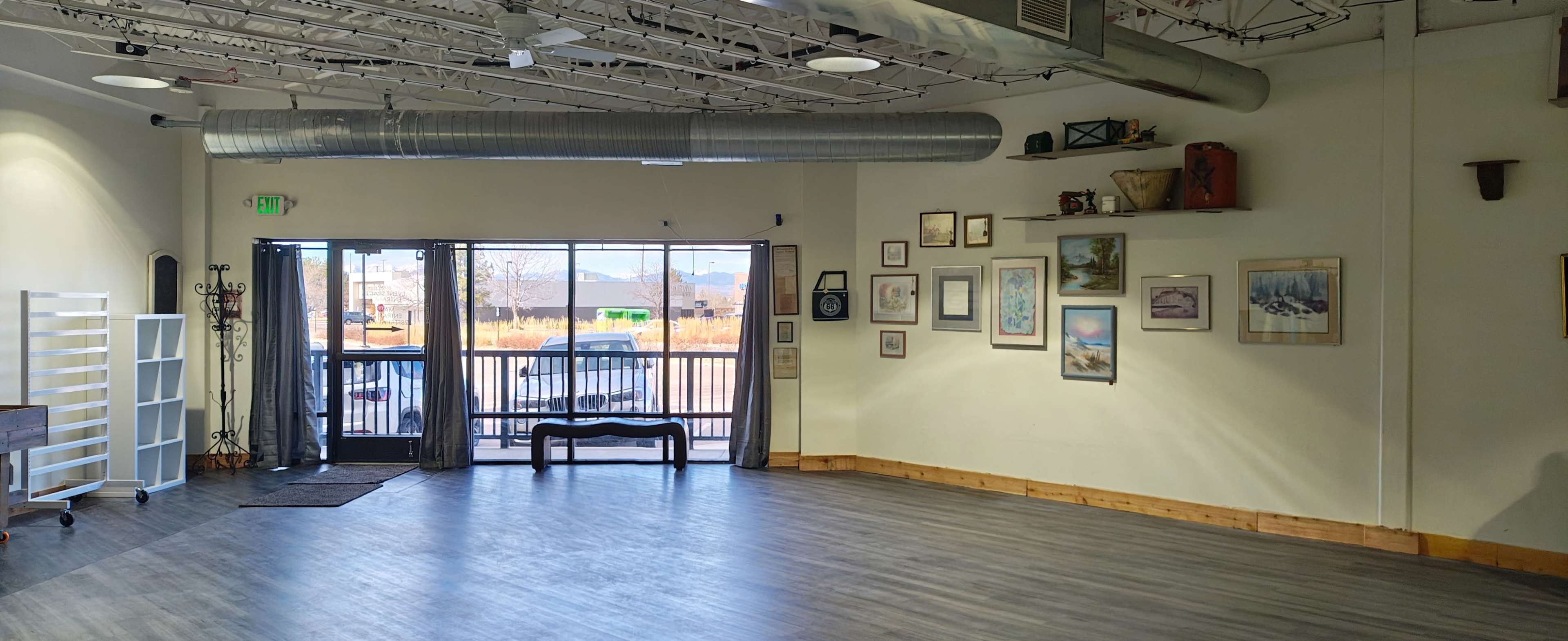 Suburban event space 1100 sq ft room inside a vintage store, with private entrance. Image in Northridge, Highlands Ranch, CO