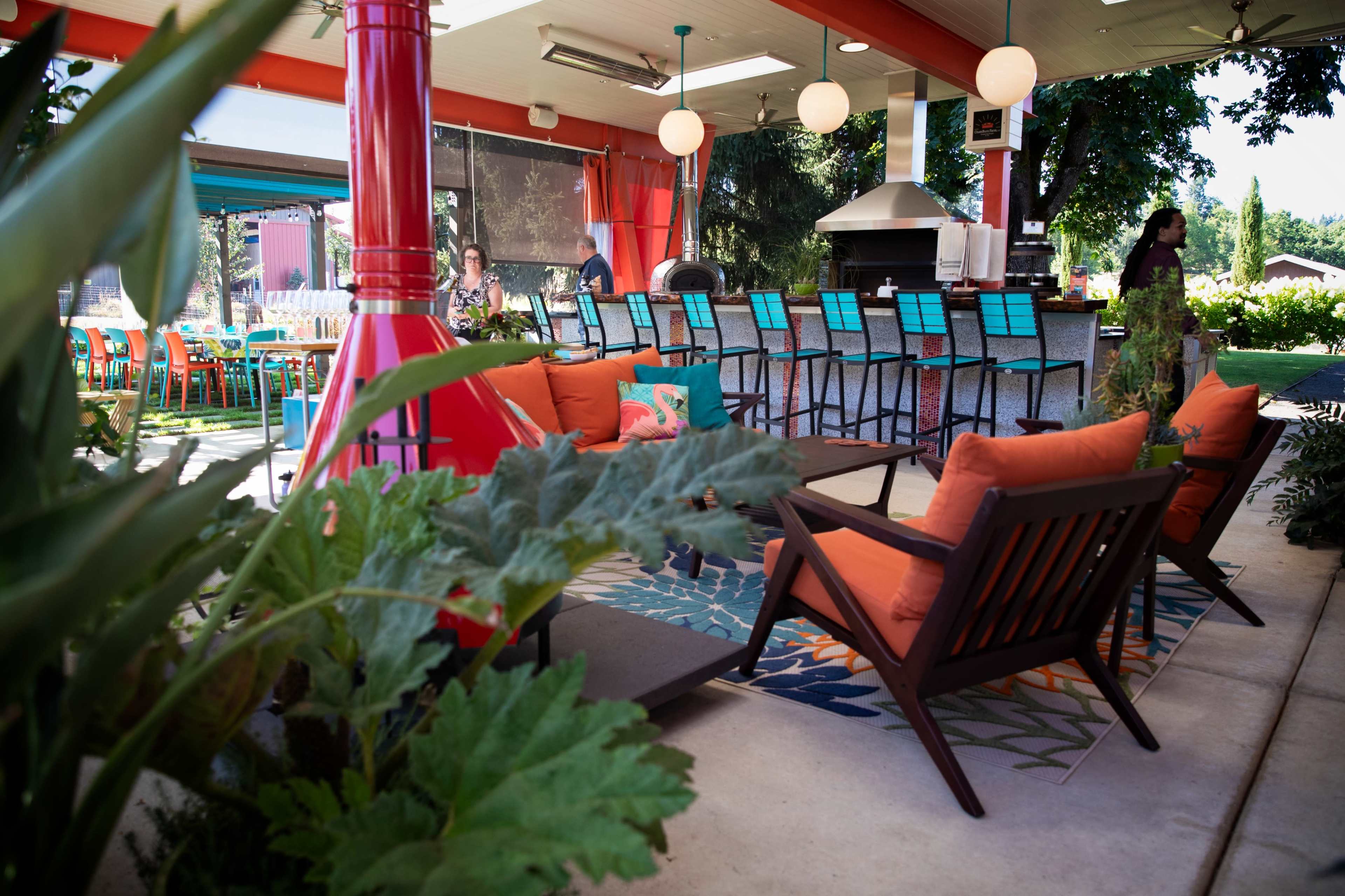 Mid-Century Outdoor Pavilion with full Kitchen, Garden, Greenhouse, Barn, Pasture, Livestock Image in , Oregon City, OR