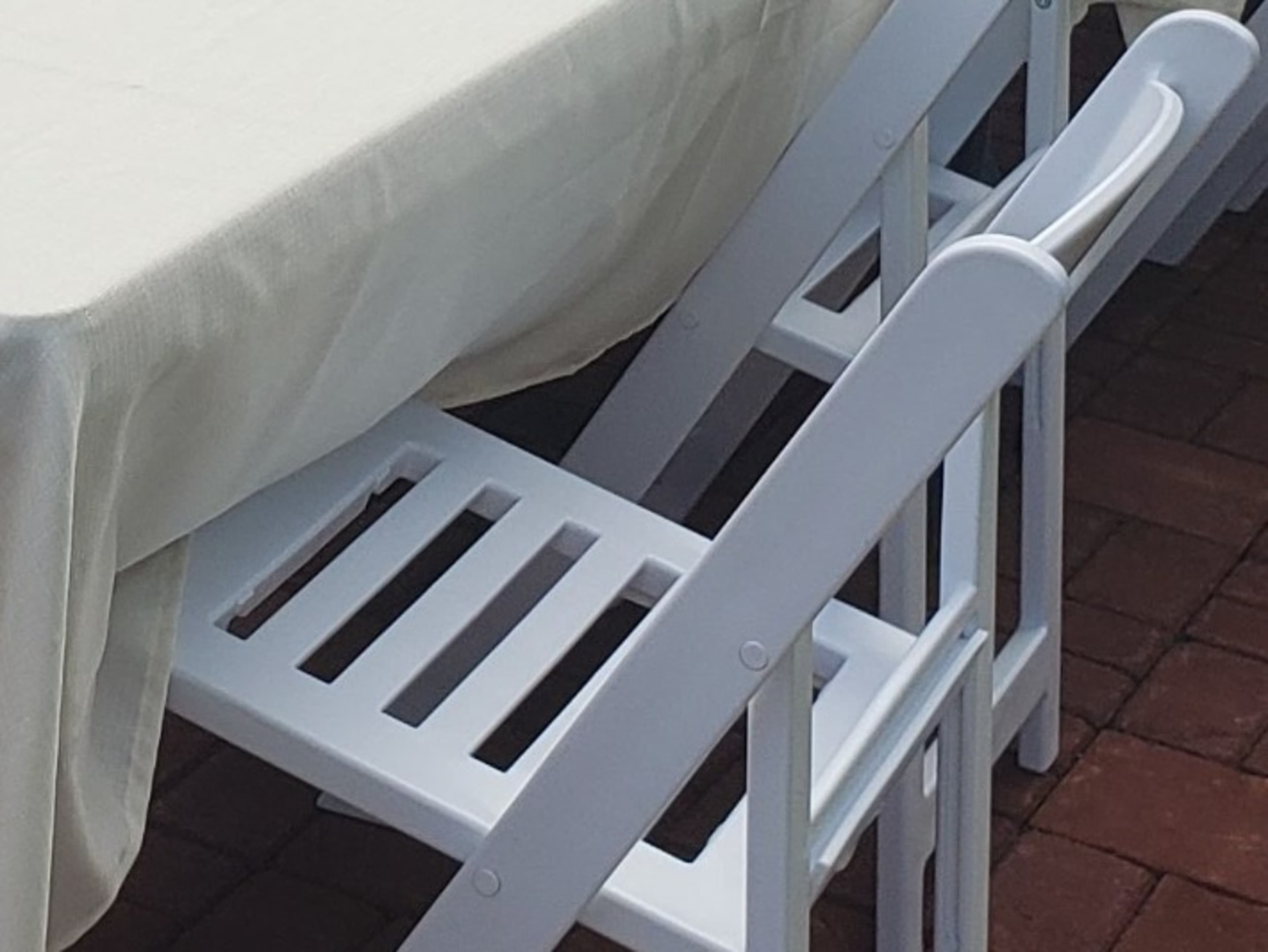 Chairs - White Resin Garden Chairs
