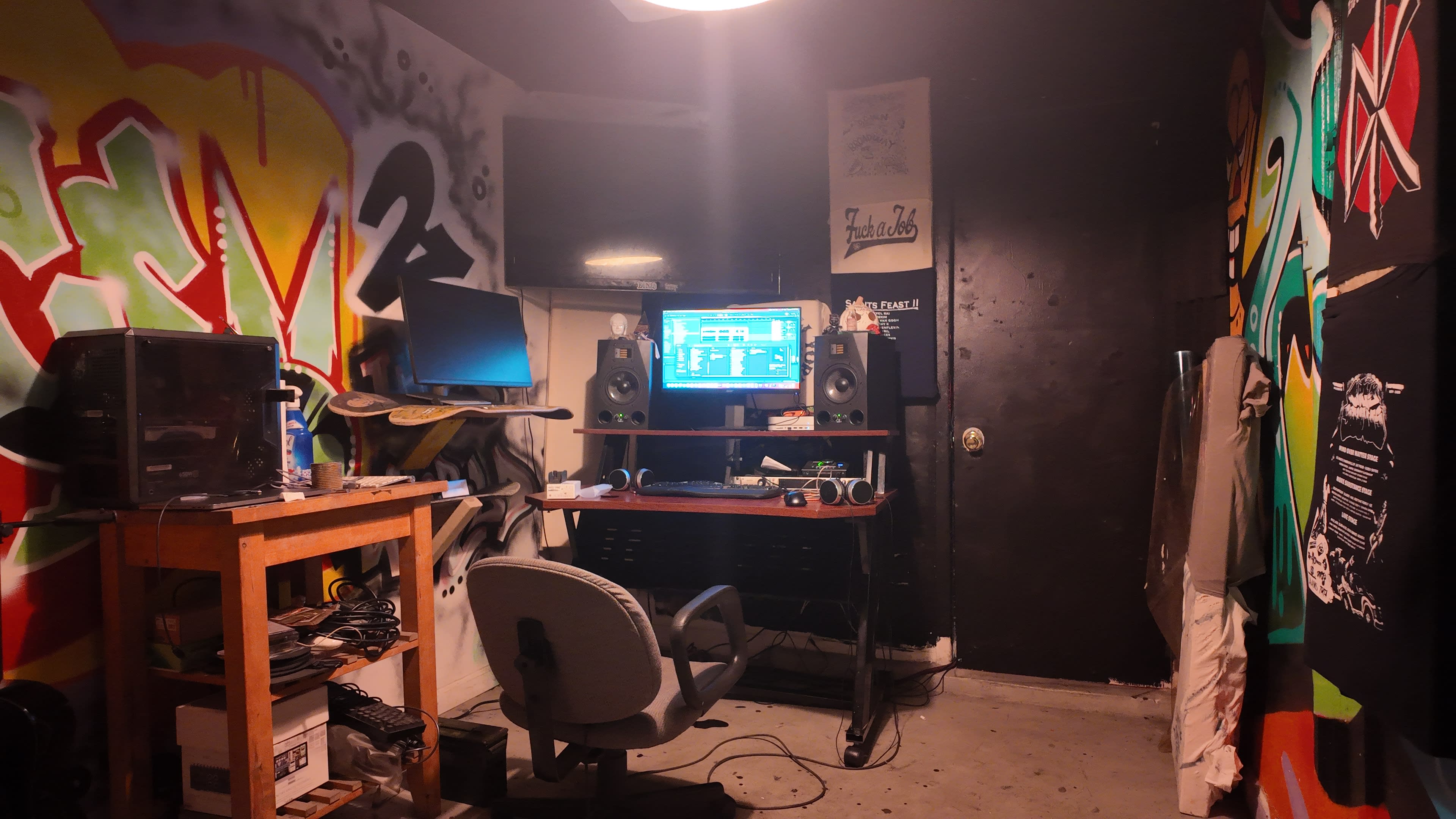 Uptown Music Studio with "Junkyard" Backyard. Image in Mott Haven, bronx, NY