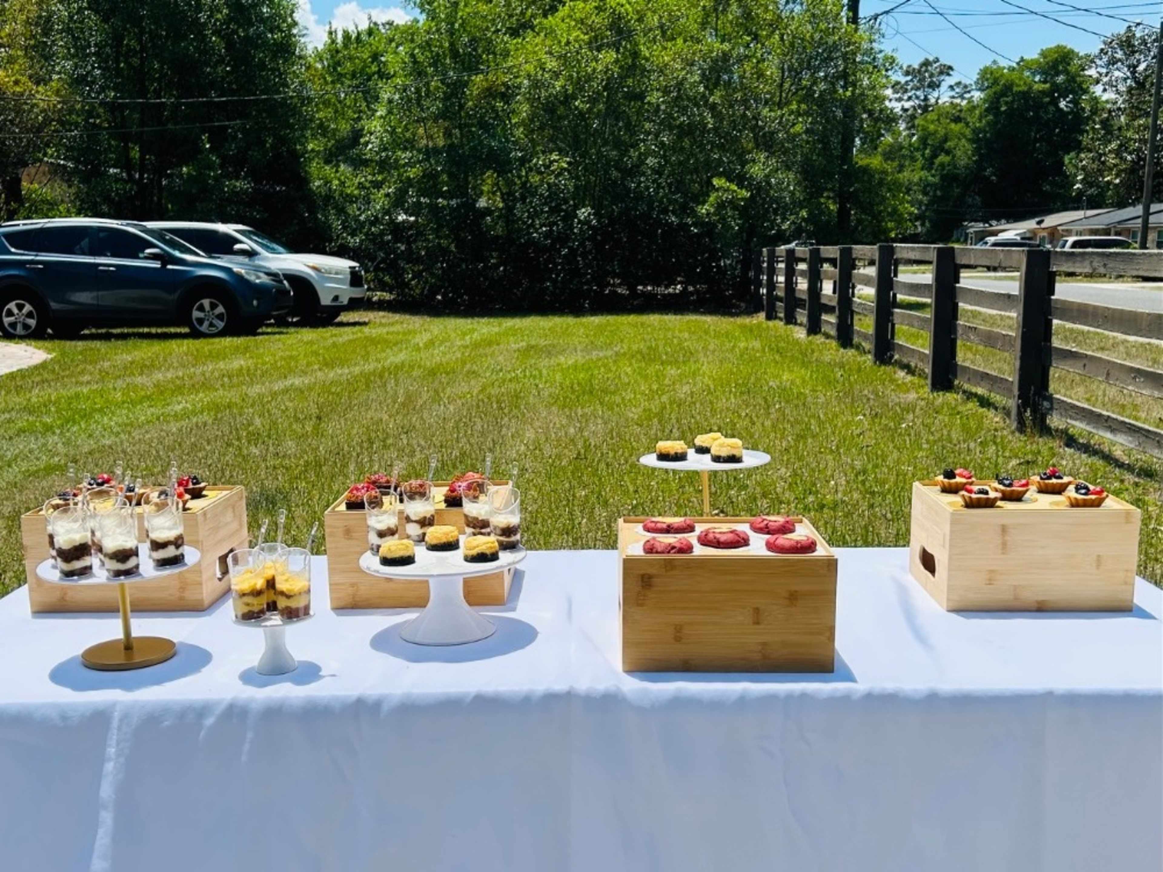 Dessert table.