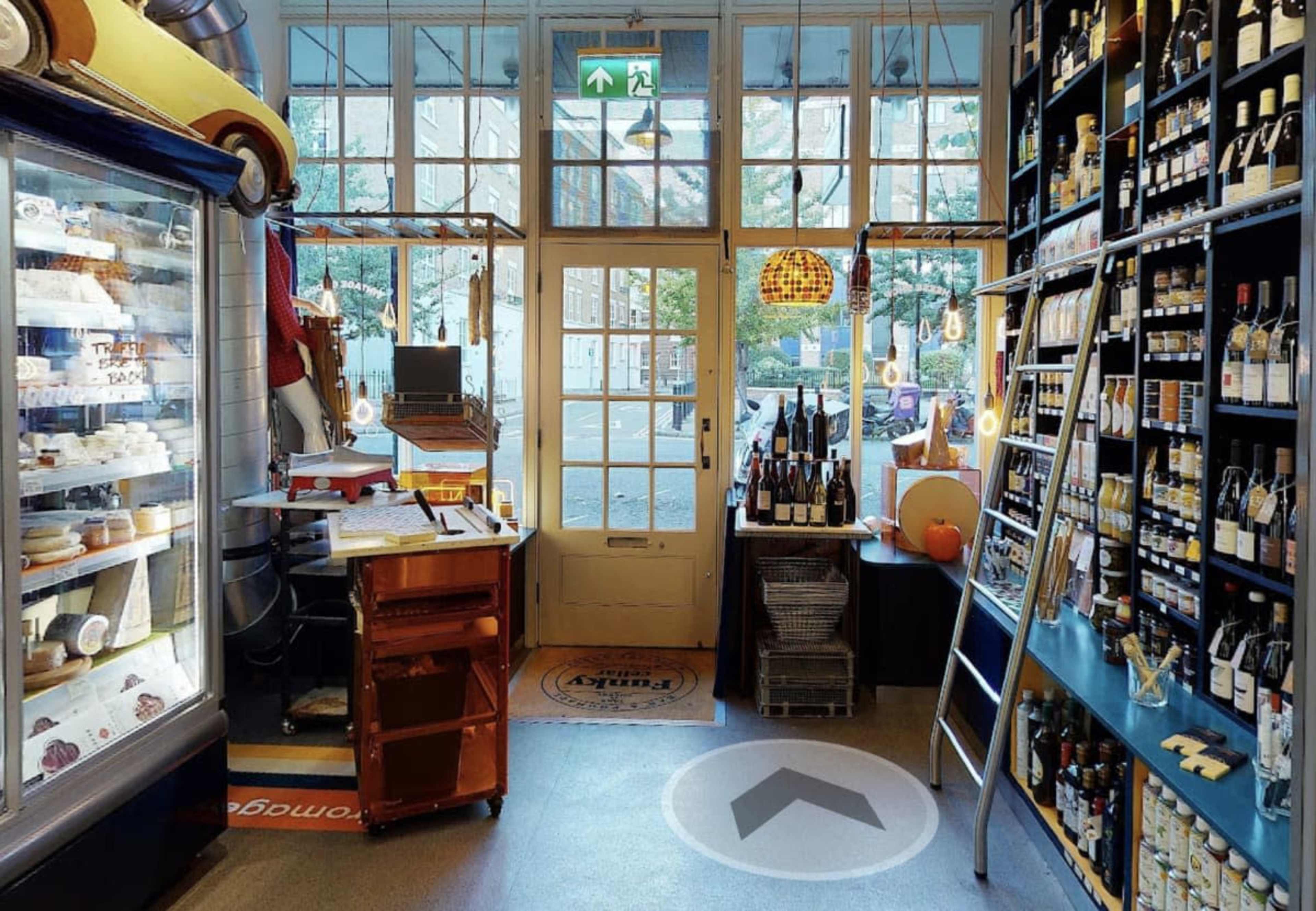 70's Bar in Historic Victorian Market in City of London Image in Spitalfields, London, ENG